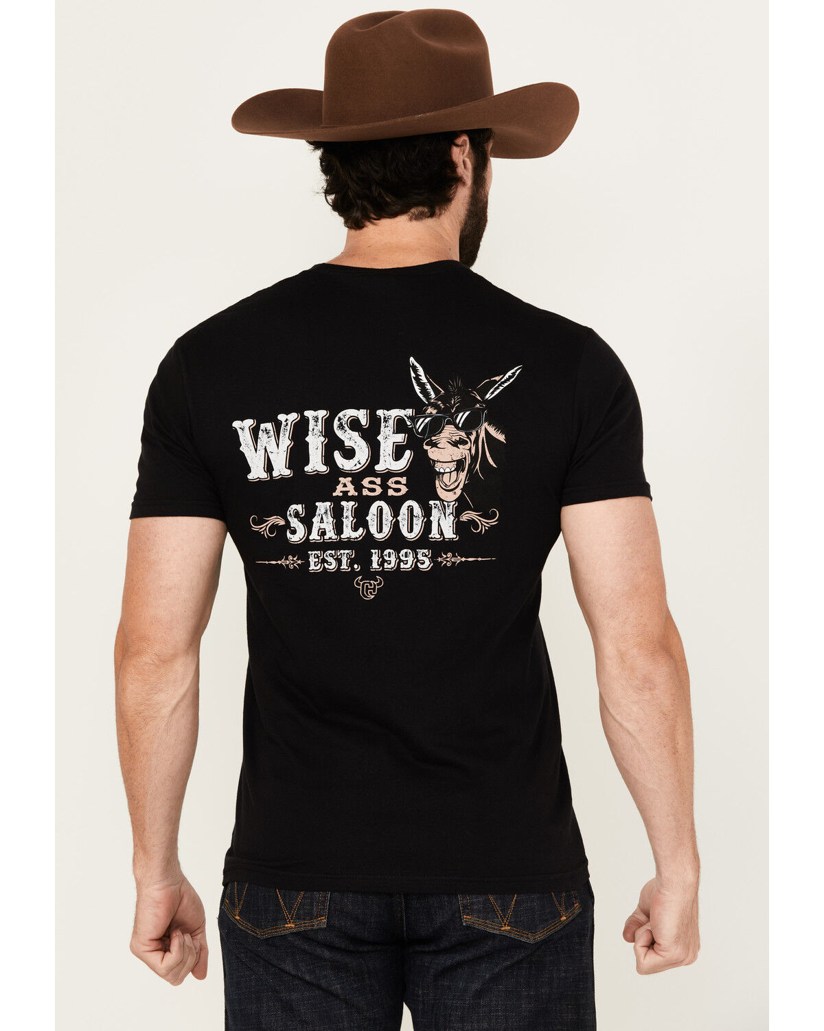 Cowboy Hardware Men's Wise Ass Saloon Short Sleeve Graphic T-Shirt