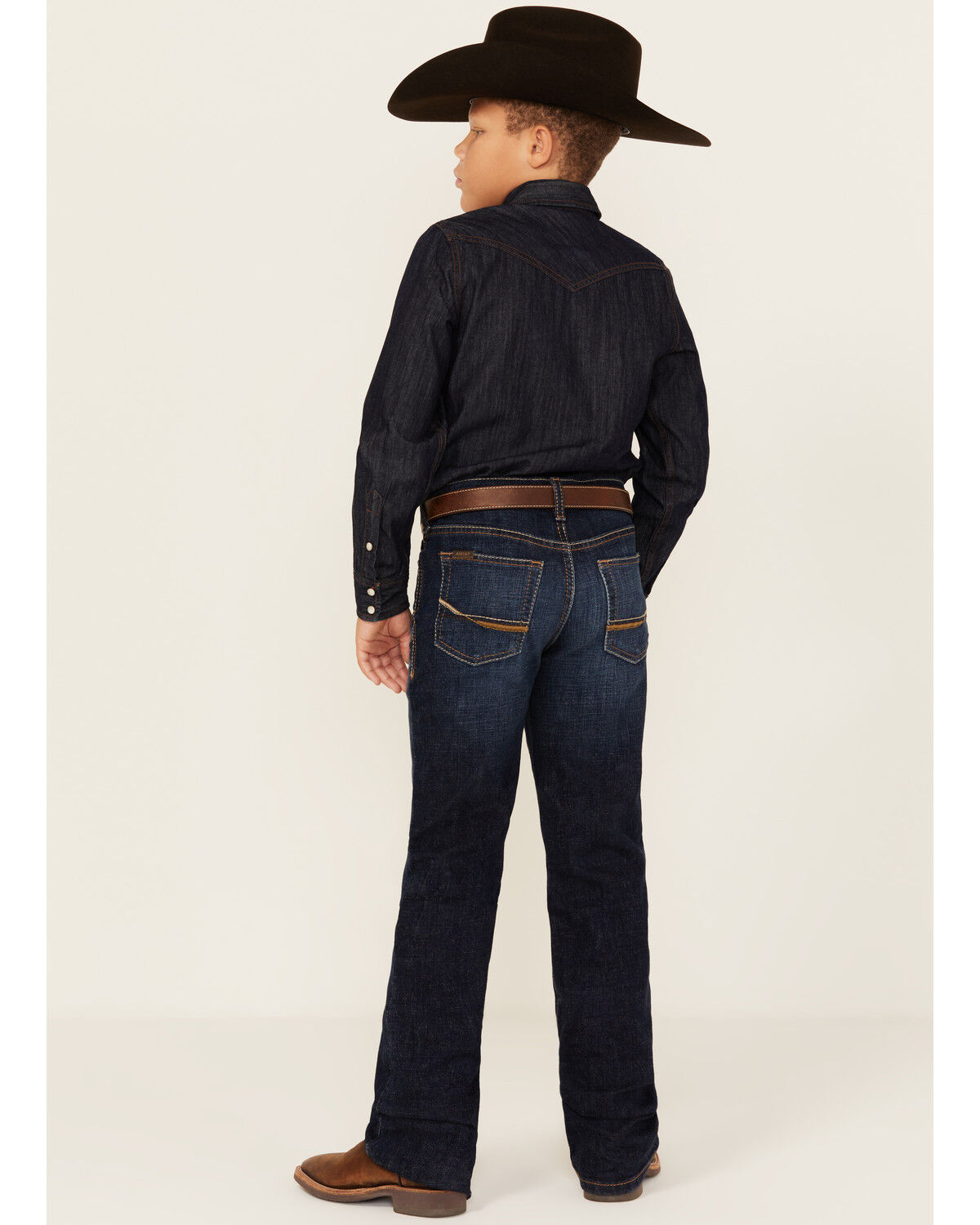 Ariat Boys' B4 Relaxed Bootcut Stretch Denim Jeans