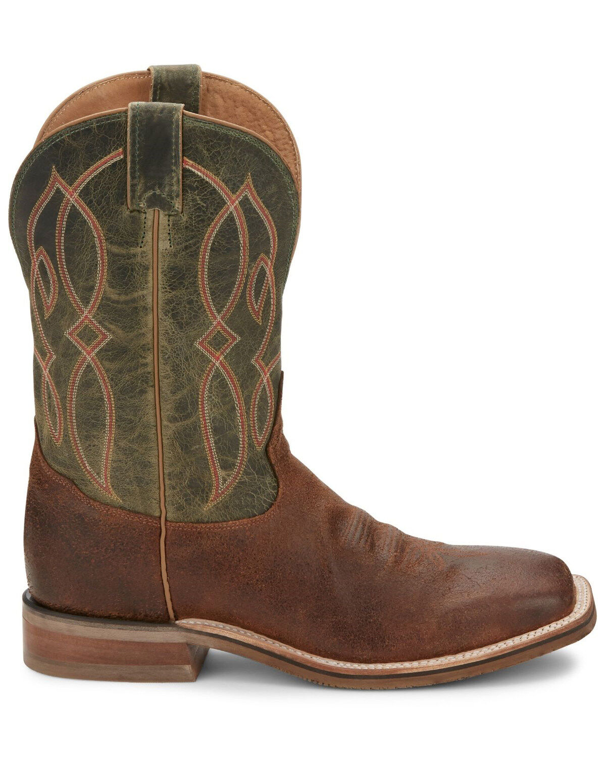 Tony Lama Men's Landgrab Brown Western Boots - Broad Square Toe