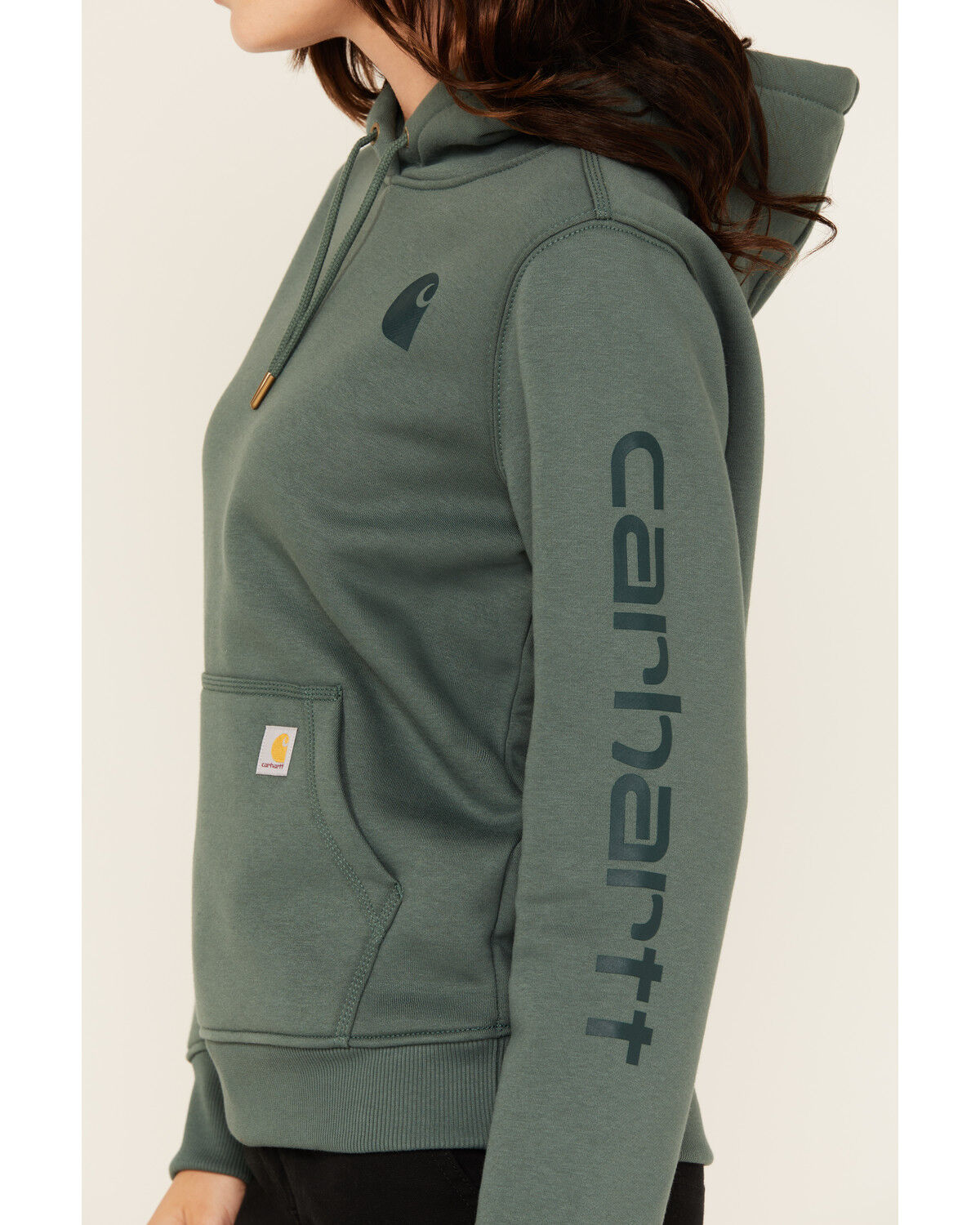 Carhartt Women's Relaxed Fit Midweight Logo Graphic Print Hoodie