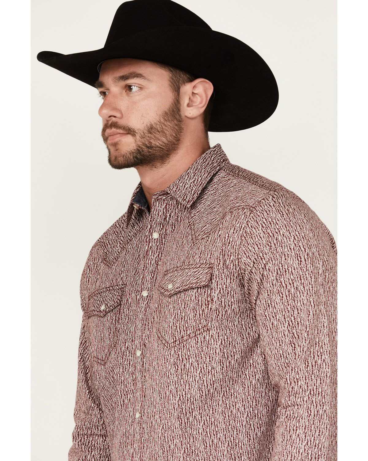 Moonshine Spirit Men's Album Printed Long Sleeve Pearl Snap Western Shirt