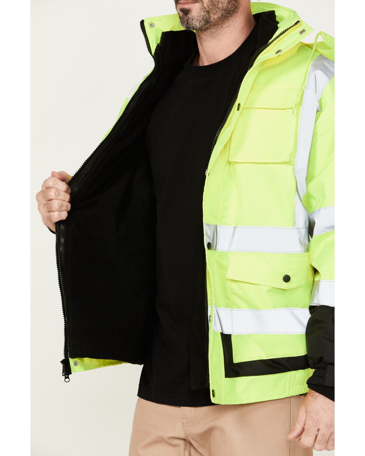 Hawx Men's 3-in-1 High Visibility Bomber Jacket - Big