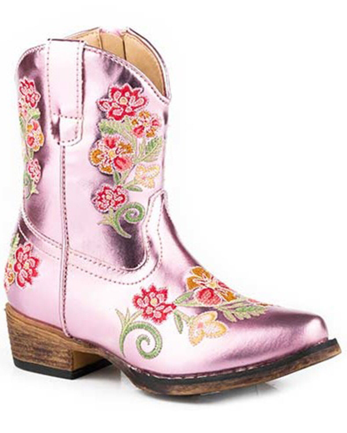 Roper Toddler Girls' Riley Floral Western Boots - Snip Toe