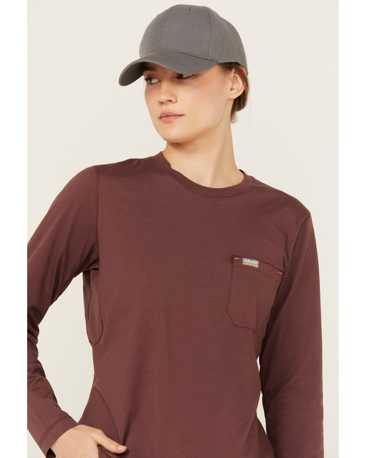 Ariat Women's Rebar Workman Reflective Flag Long Sleeve Tee