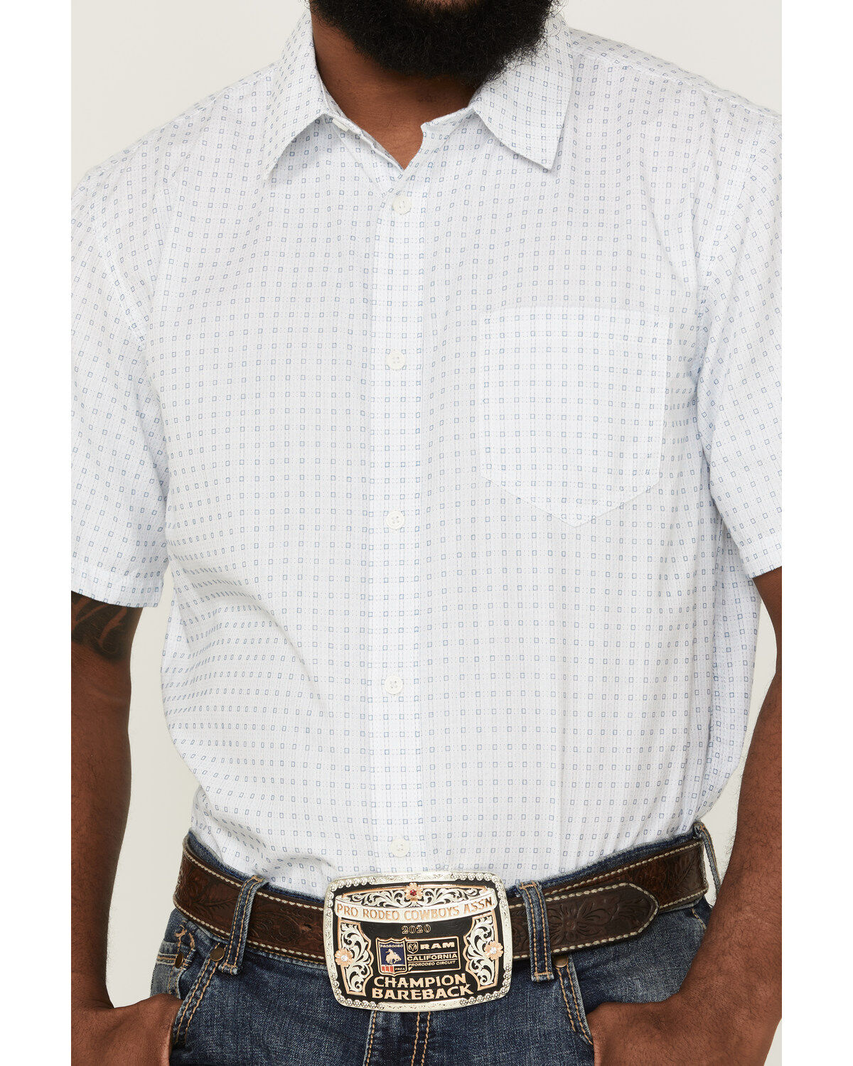 Gibson Men's Throwback Plaid Short Sleeve Button-Down Western Shirt
