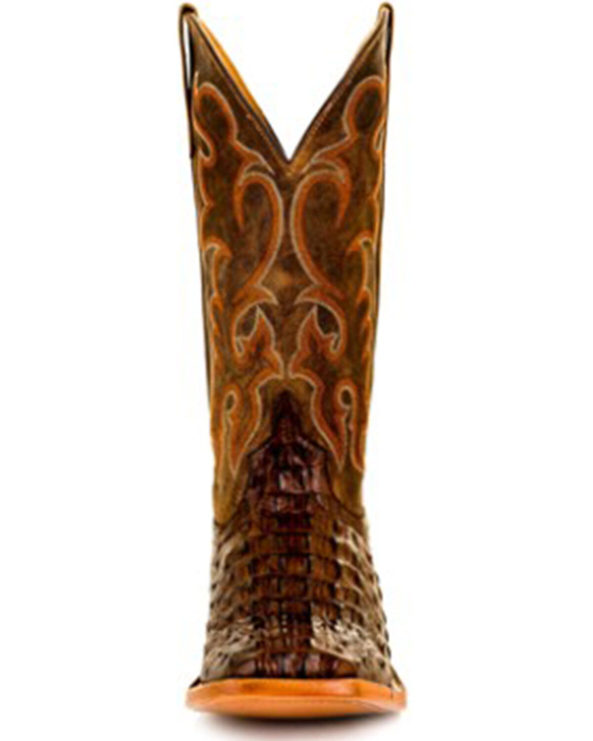 Horse Power Boys' Anderson Crocodile Print Western Boots - Square Toe