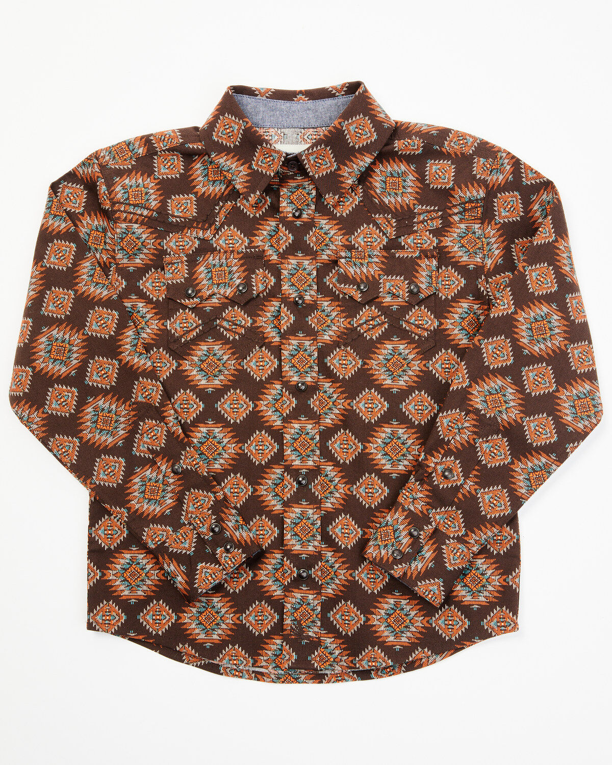 Cody James Toddler Boys' Bite The Bullet Southwestern Print Long Sleeve Western Shirt