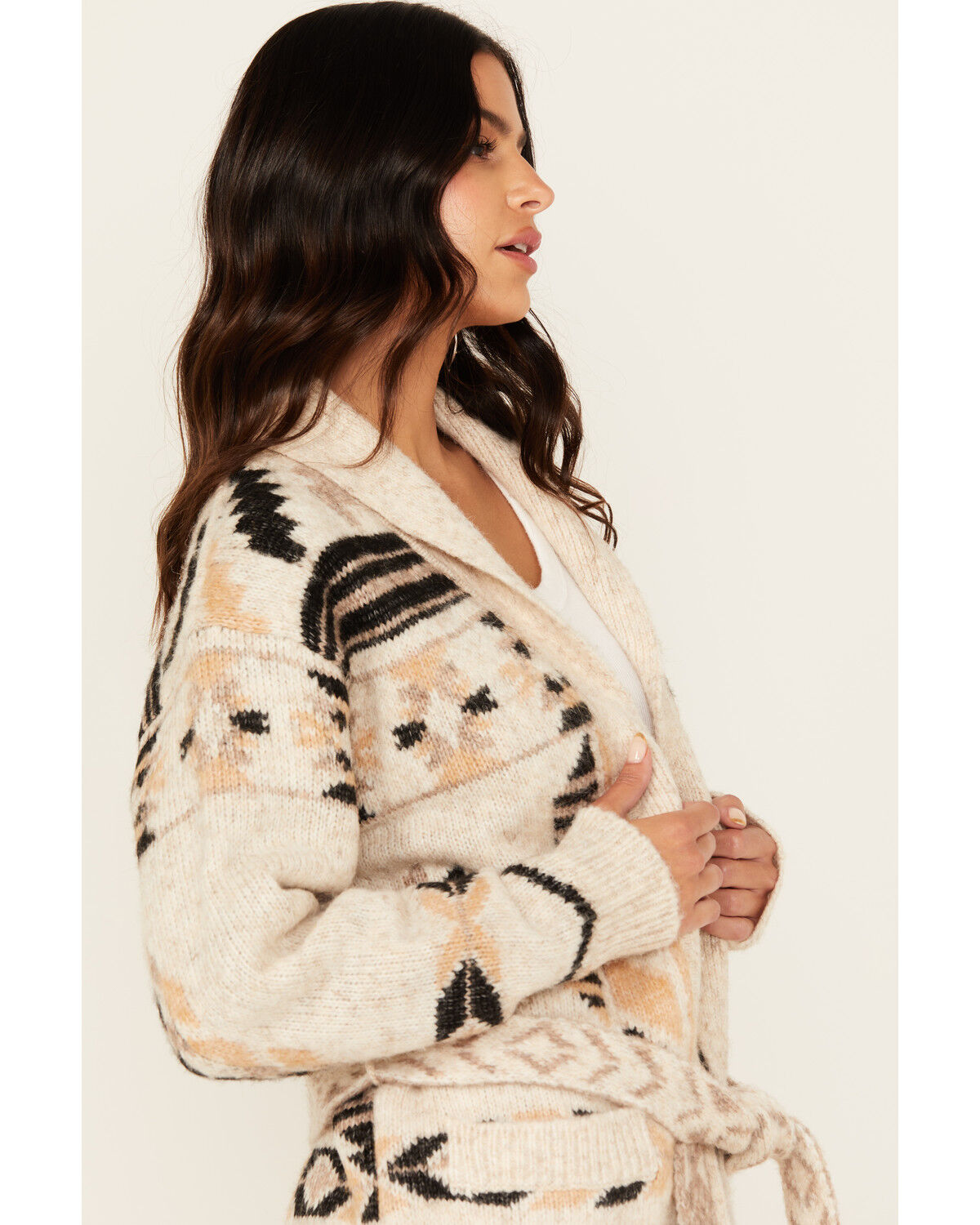 Idyllwind Women's Nora Southwestern Print Belted Sweater