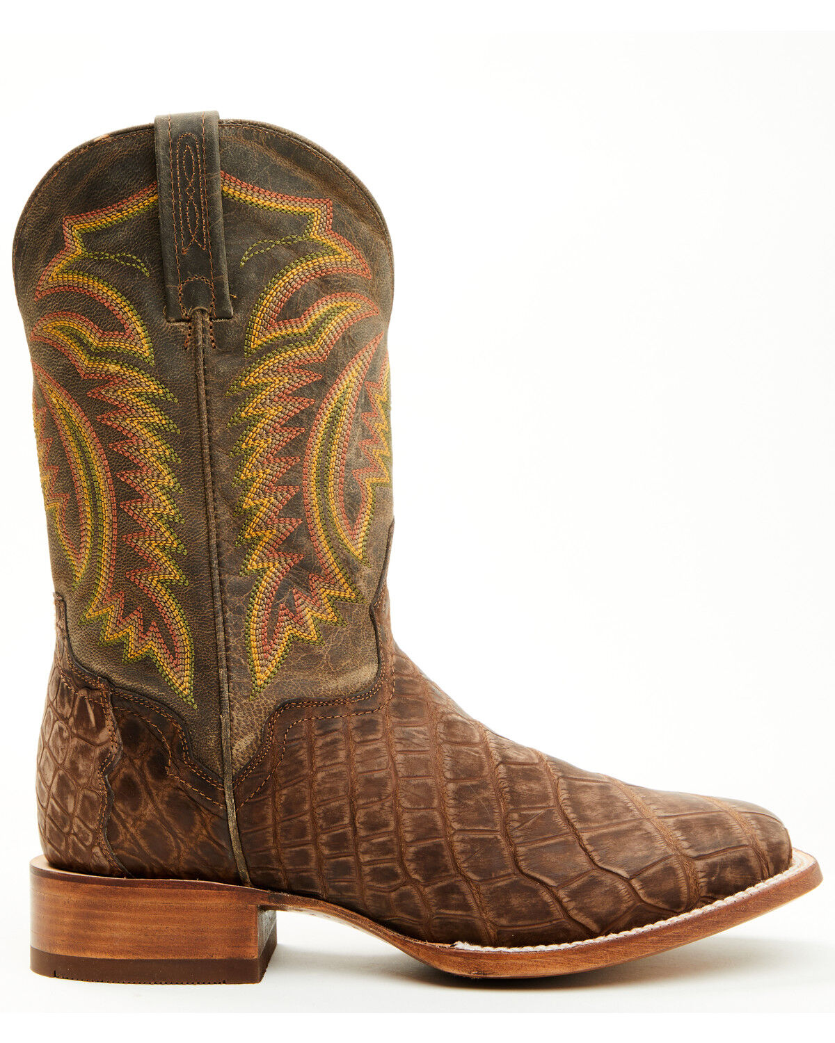 El Dorado Men's Exotic Alligator Western Boots - Broad Square Toe