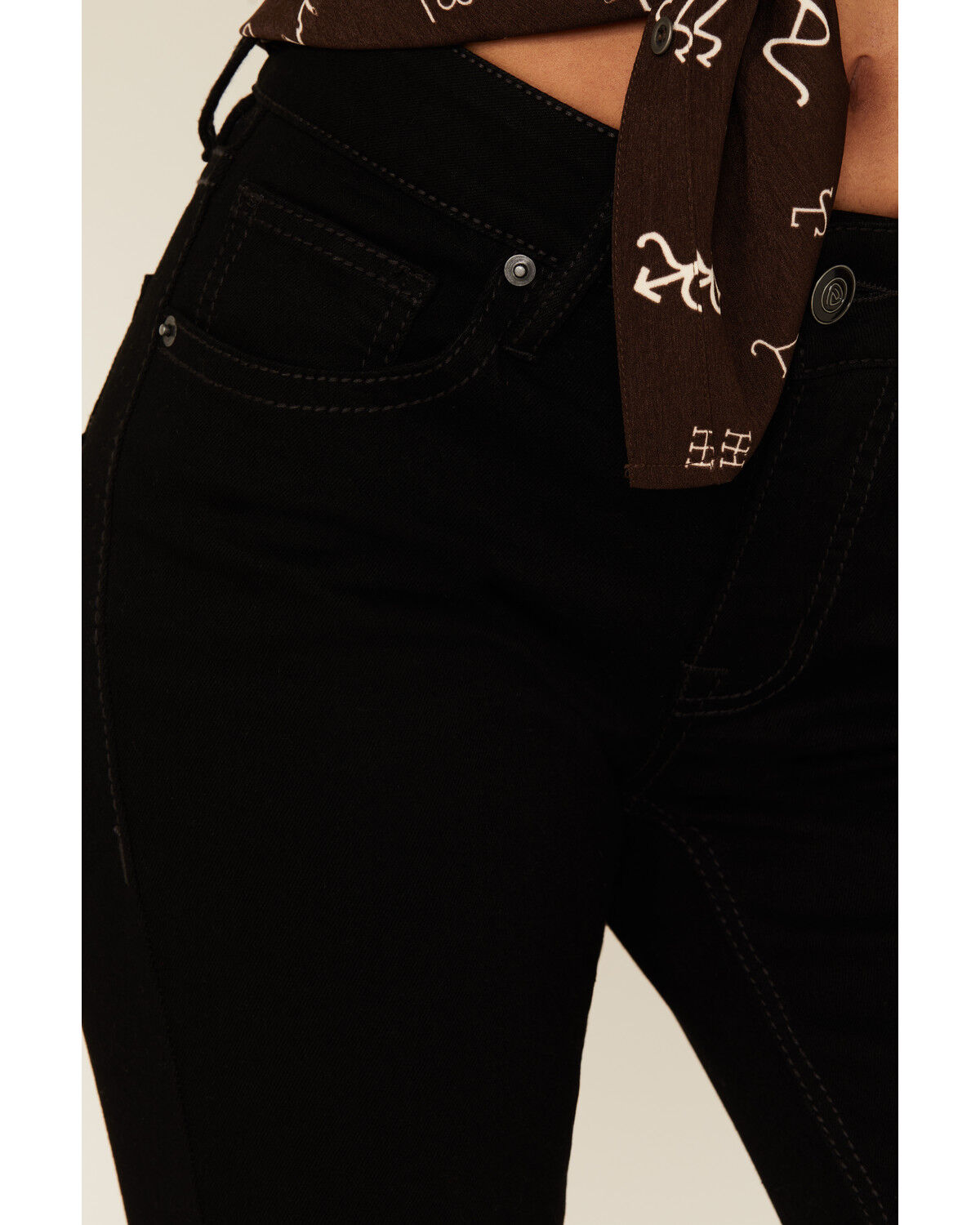 Rock & Roll Denim Women's Mid Rise Bootcut Stretch Denim Jeans