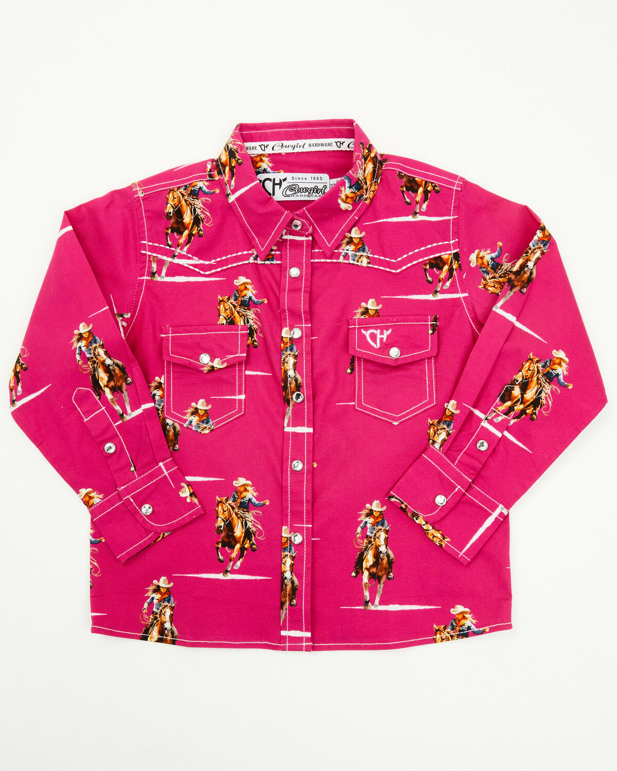 Cowgirl Hardware Toddler Girls' Cowgirl Long Sleeve Snap Western Shirt