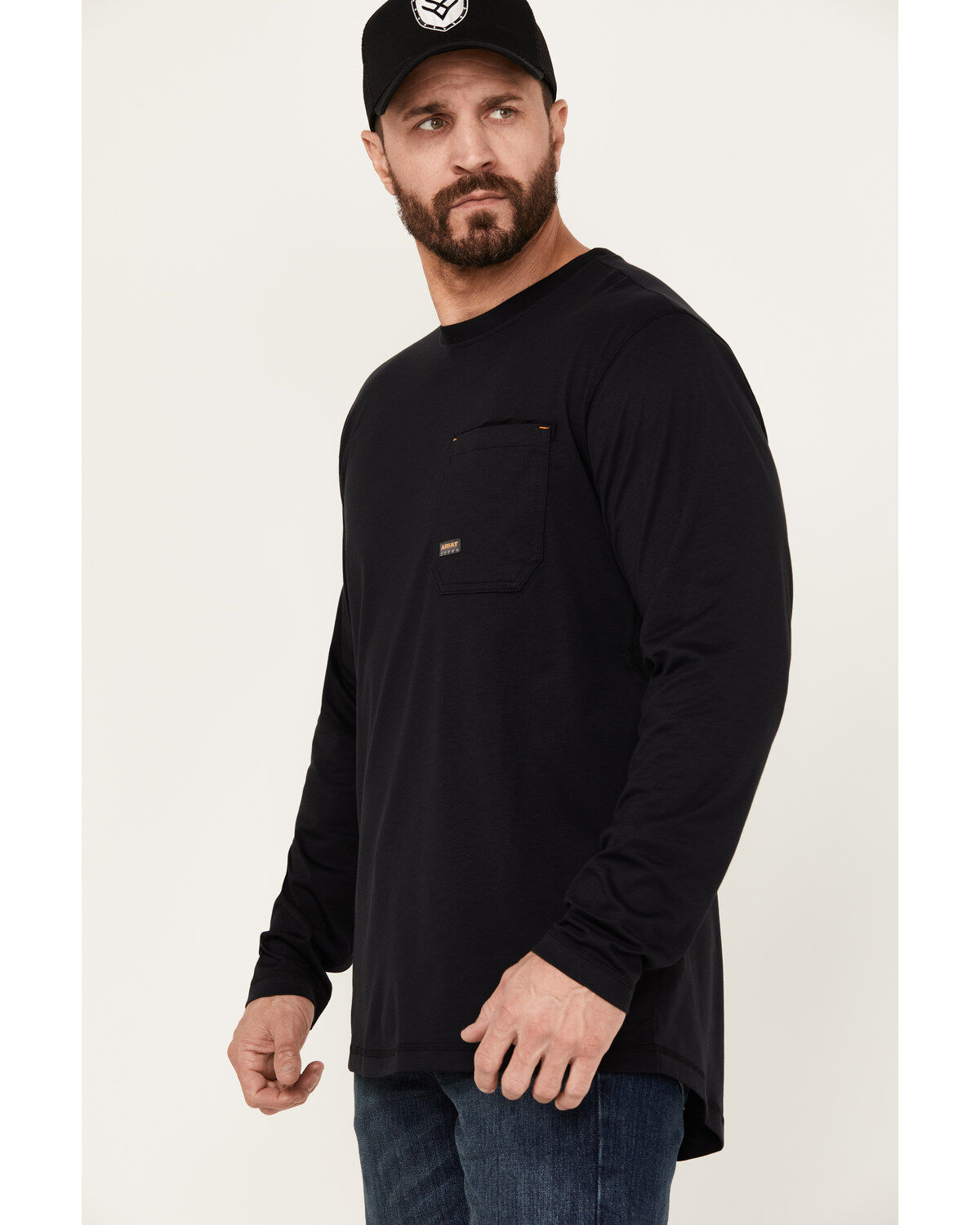 Ariat Men's Rebar Workman Chrome Moto Eagle Long Sleeve Graphic Work T-Shirt