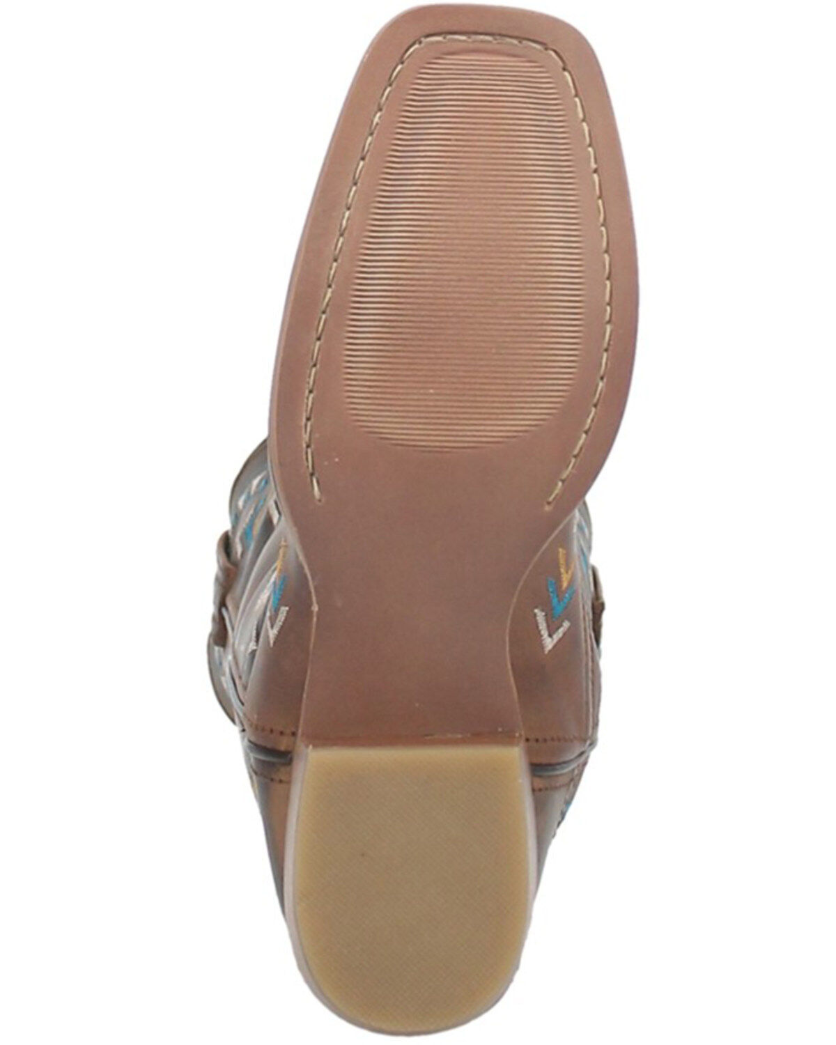 Dingo Women's Mesa Southwestern Embroidered Pull On Western Boots - Square Toe