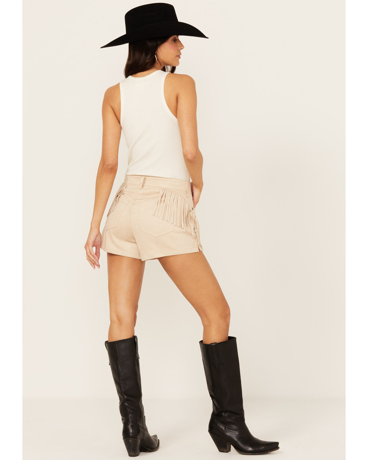 Shyanne Women's Faux Suede Fringe Shorts