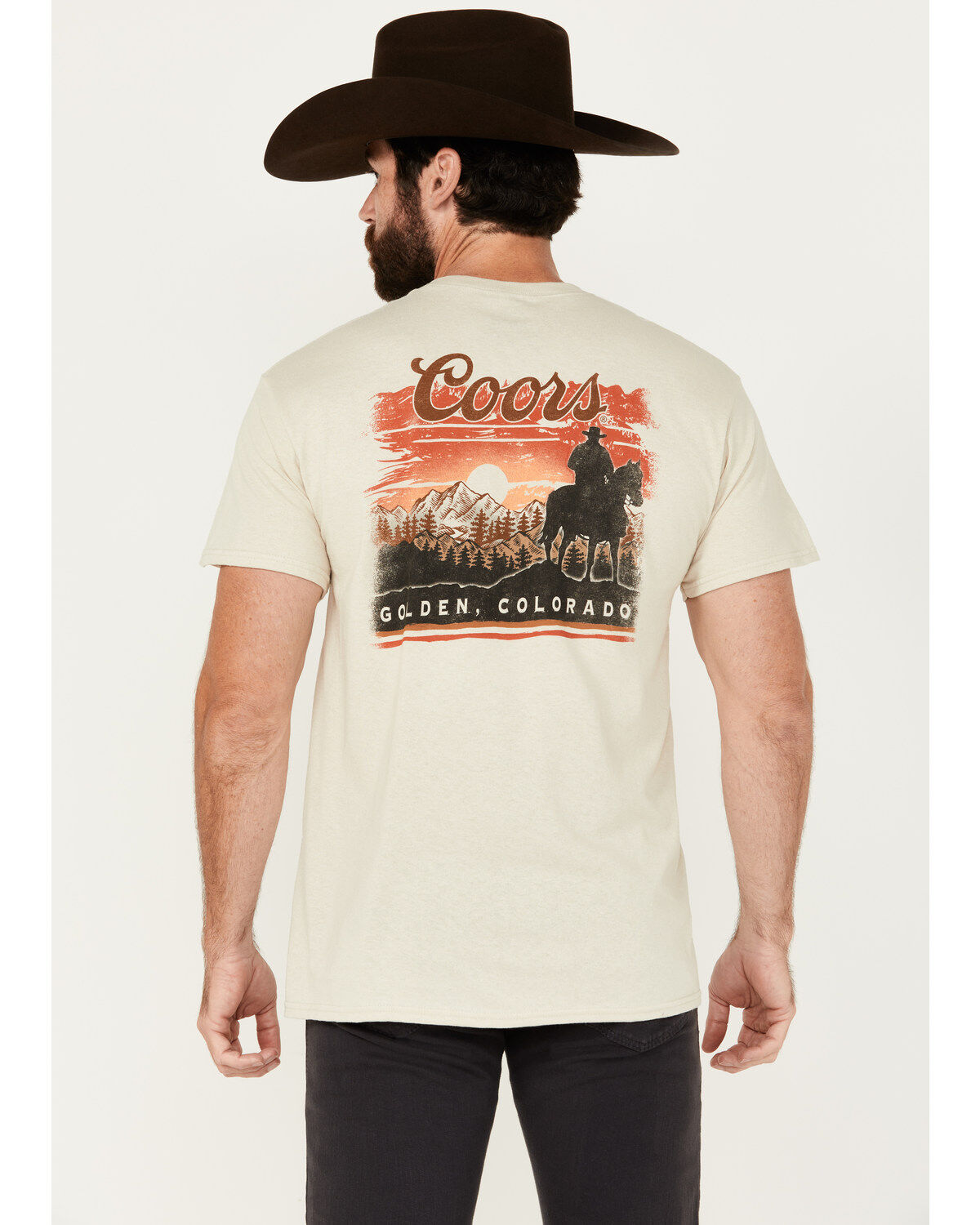 Coors Men's Desert Skyline Short Sleeve Graphic T-Shirt