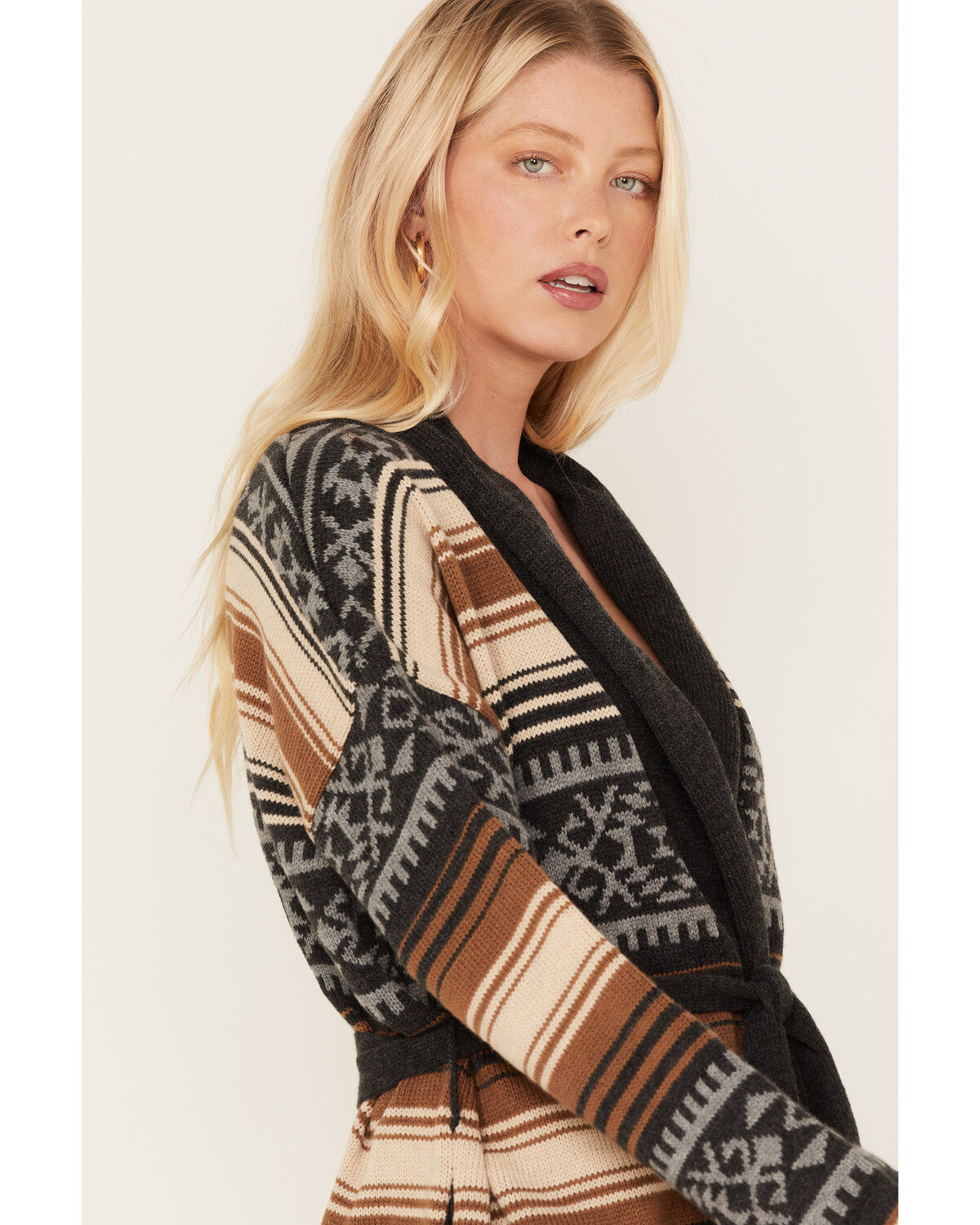 Stetson Women's Southwestern Print Knit Cardigan Sweater