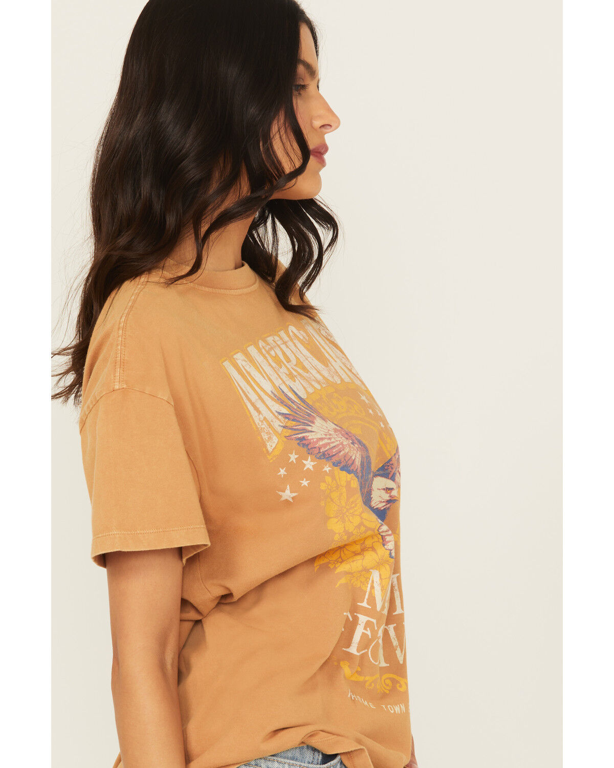 Cleo + Wolf Women's Emerson Eagle Short Sleeve Graphic Tee