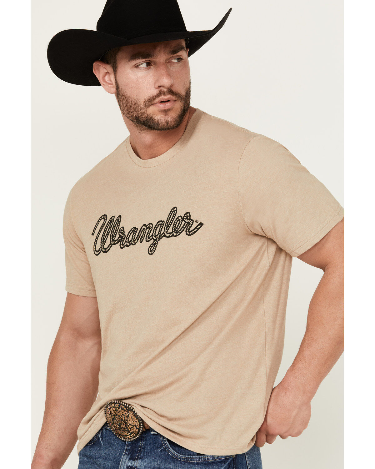 Wrangler Men's Rope Logo Short Sleeve Graphic Print T-Shirt