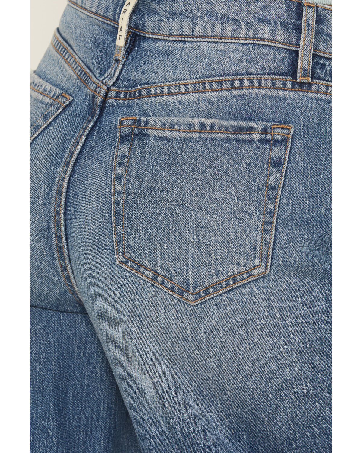 Ariat Women's R.E.A.L. Jazmine Medium Wash Ultra High Rise Wide Stretch Denim Jeans