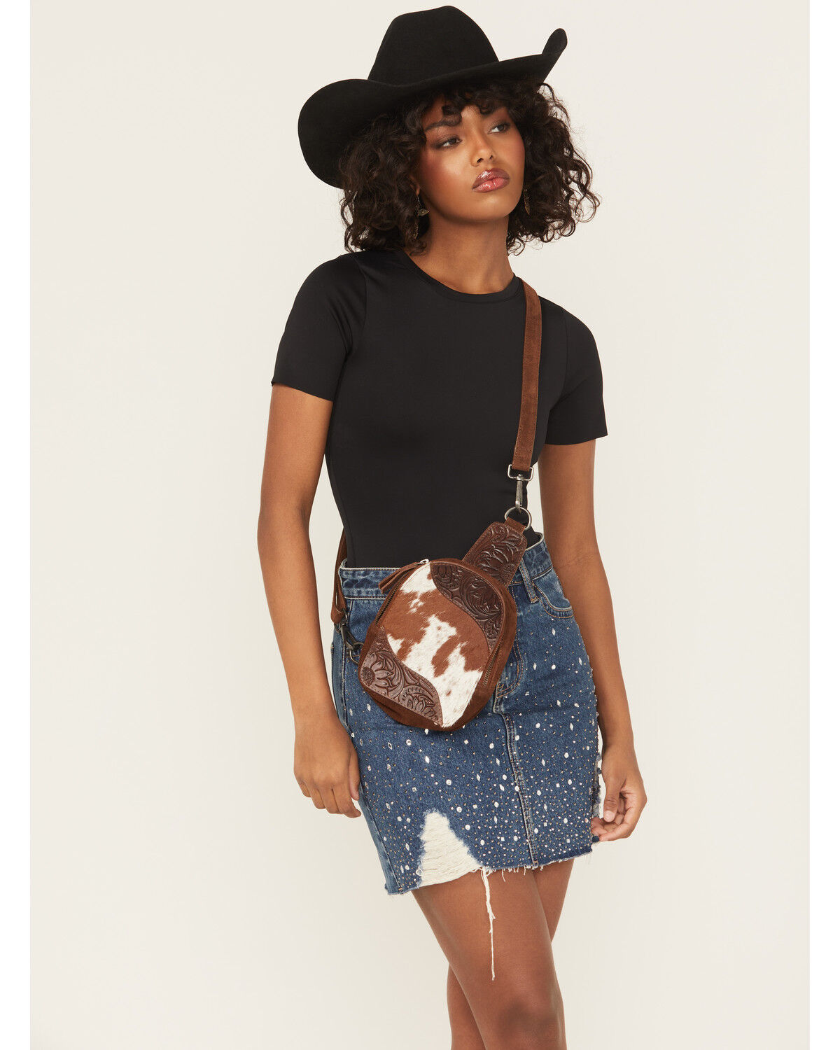 Shyanne Women's Hallie Hairon Crossbody Sling Bag