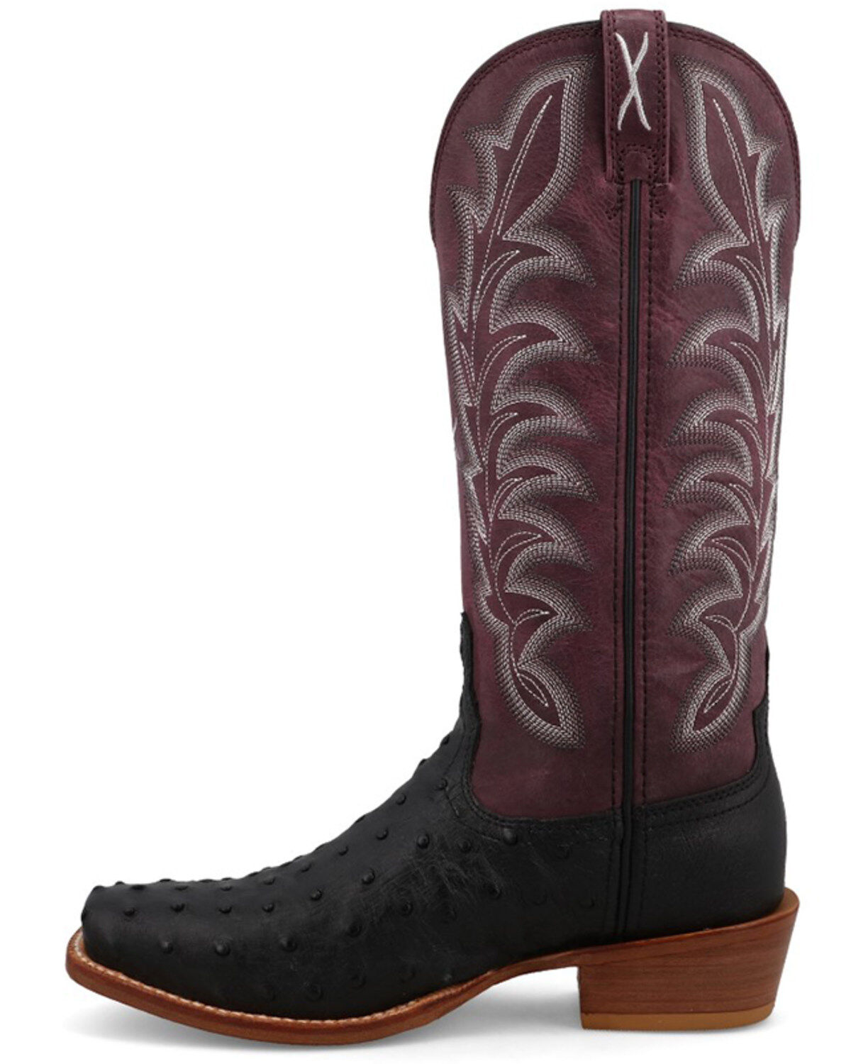 Twisted X Women's Reserve Exotic Full Quill Ostrich Western Boots - Square Toe