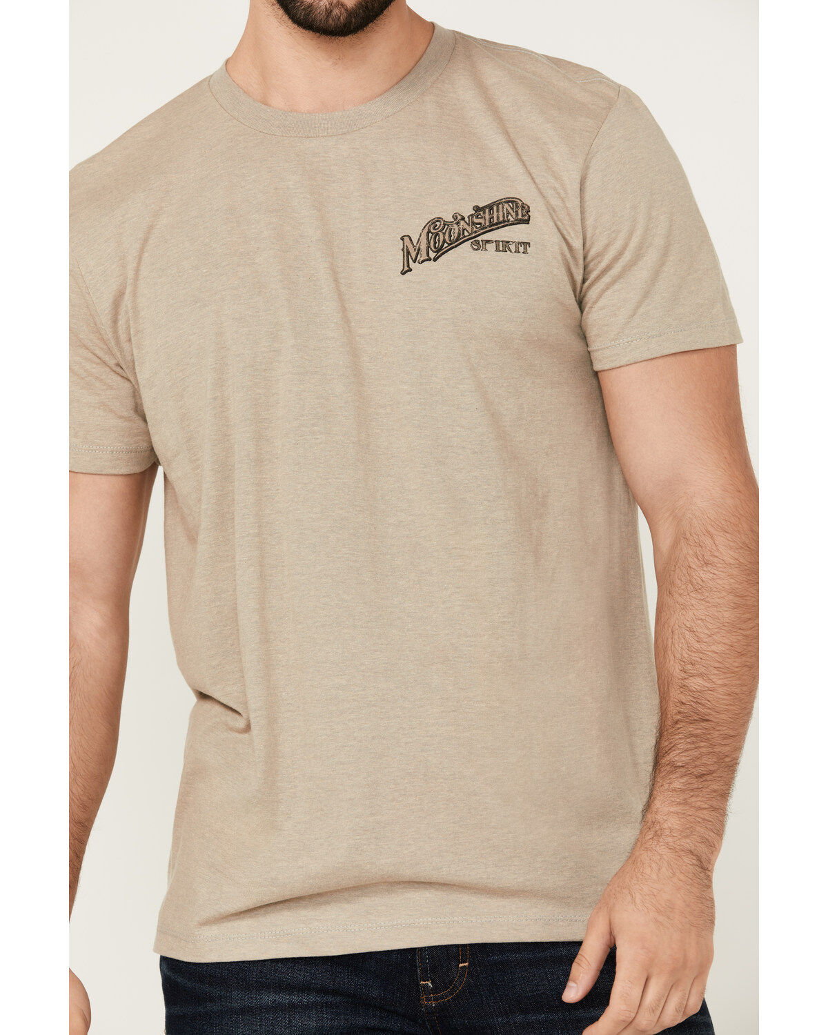 Moonshine Spirit Men's Shots Logo Short Sleeve Graphic T-Shirt