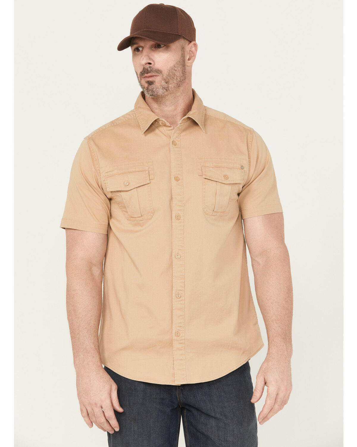 Thorogood Men's Stretch Utility Short Sleeve Button-Down Work Shirt