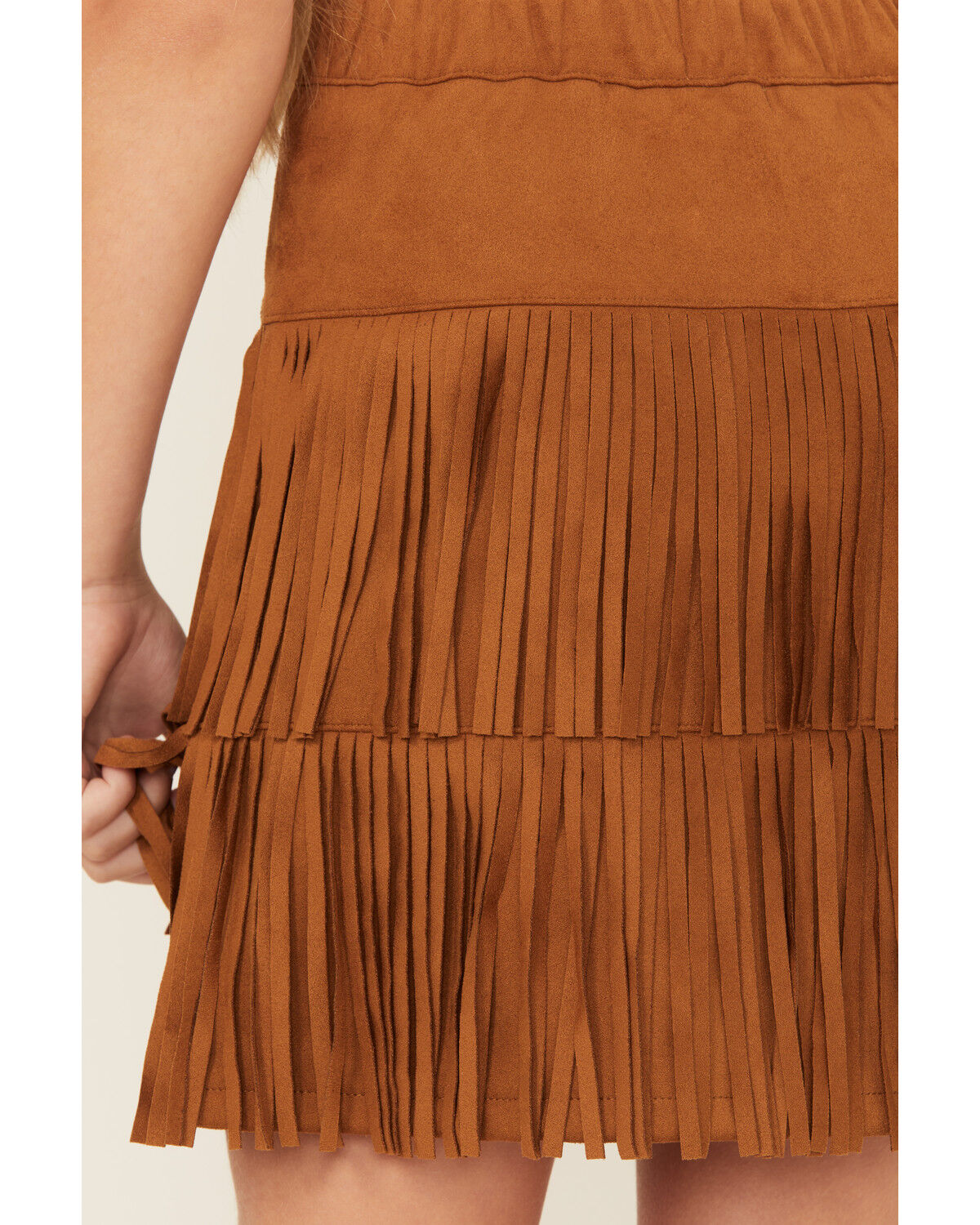 Shyanne Girls' Faux Suede Fringe Skirt