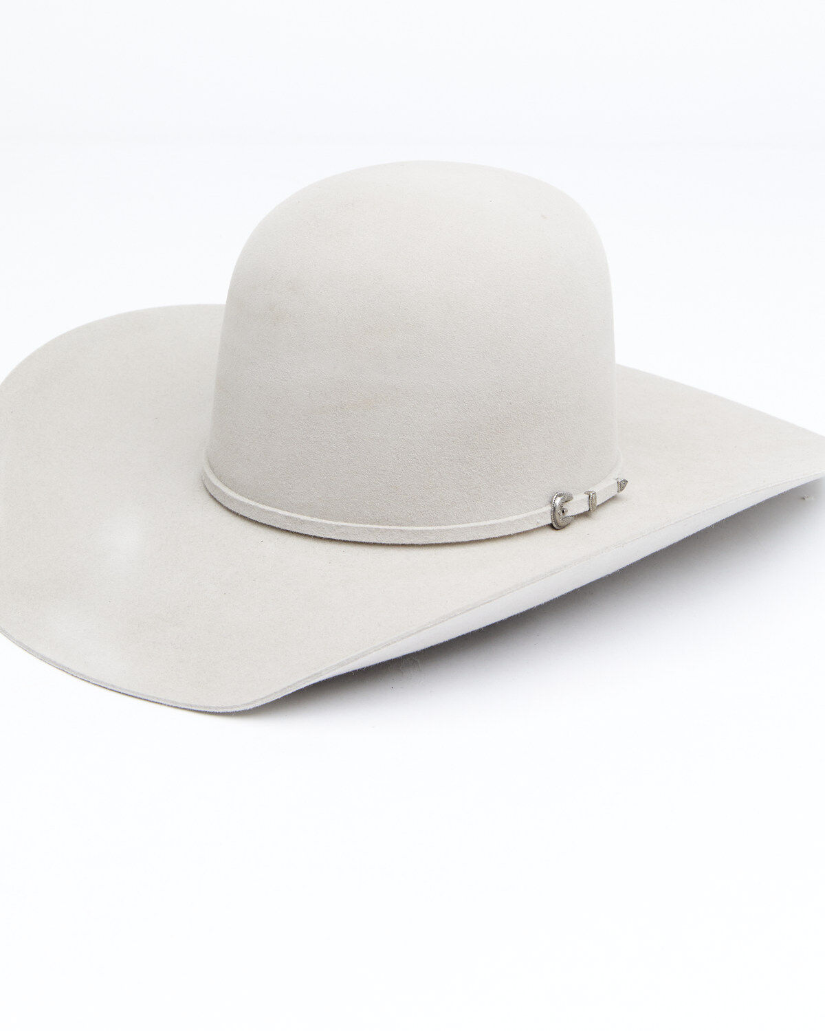 Rodeo Men's King 7X Fur Open Crown Self Band Western Felt Hat