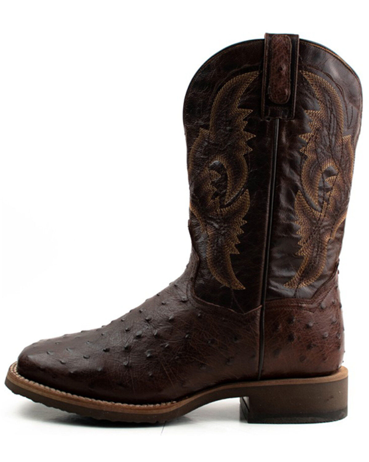 Dan Post Men's Alamosa Hand Ostrich Quill Western Boots - Broad Square Toe