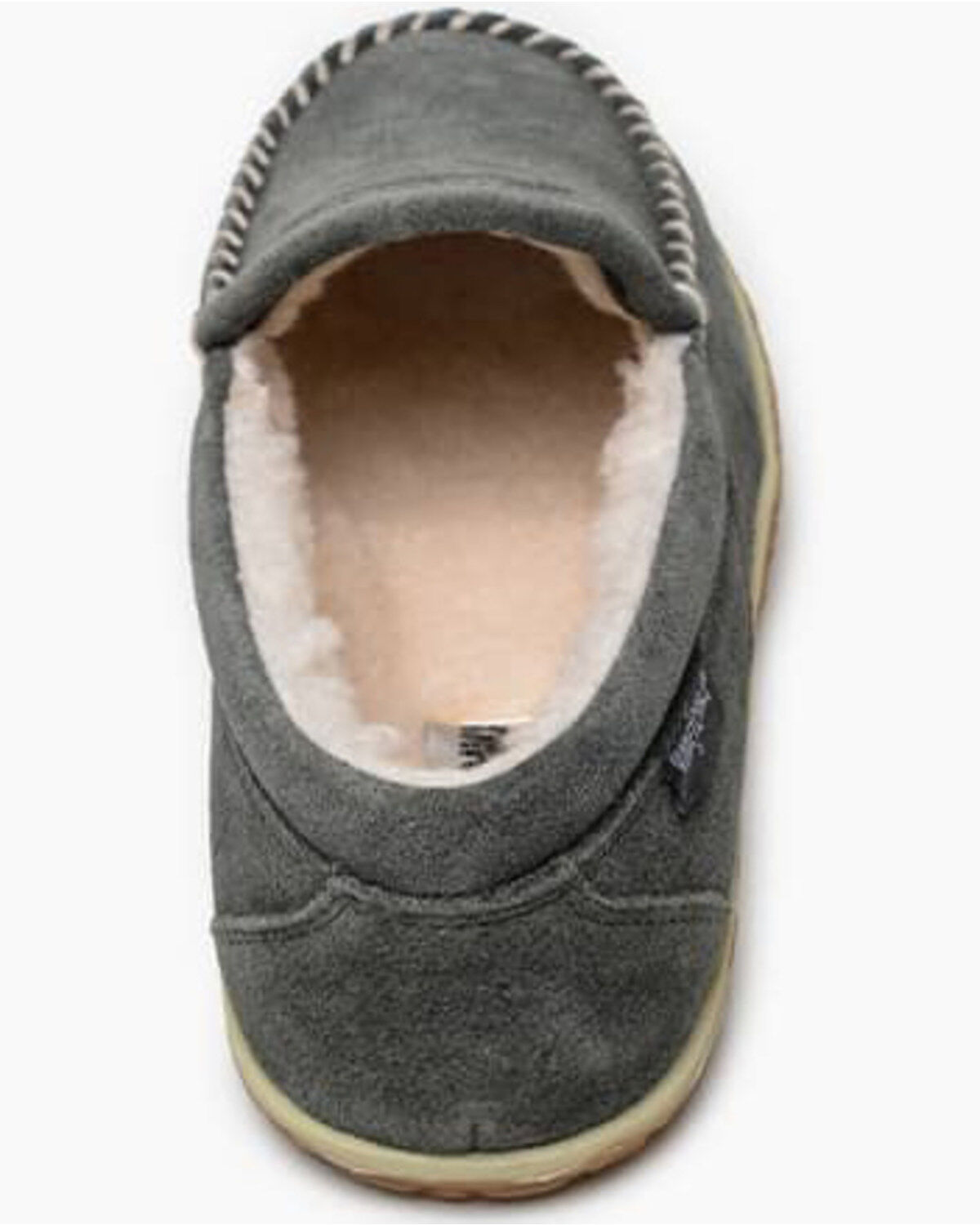 Minnetonka Men's Gray Tilden Slippers - Moc Toe