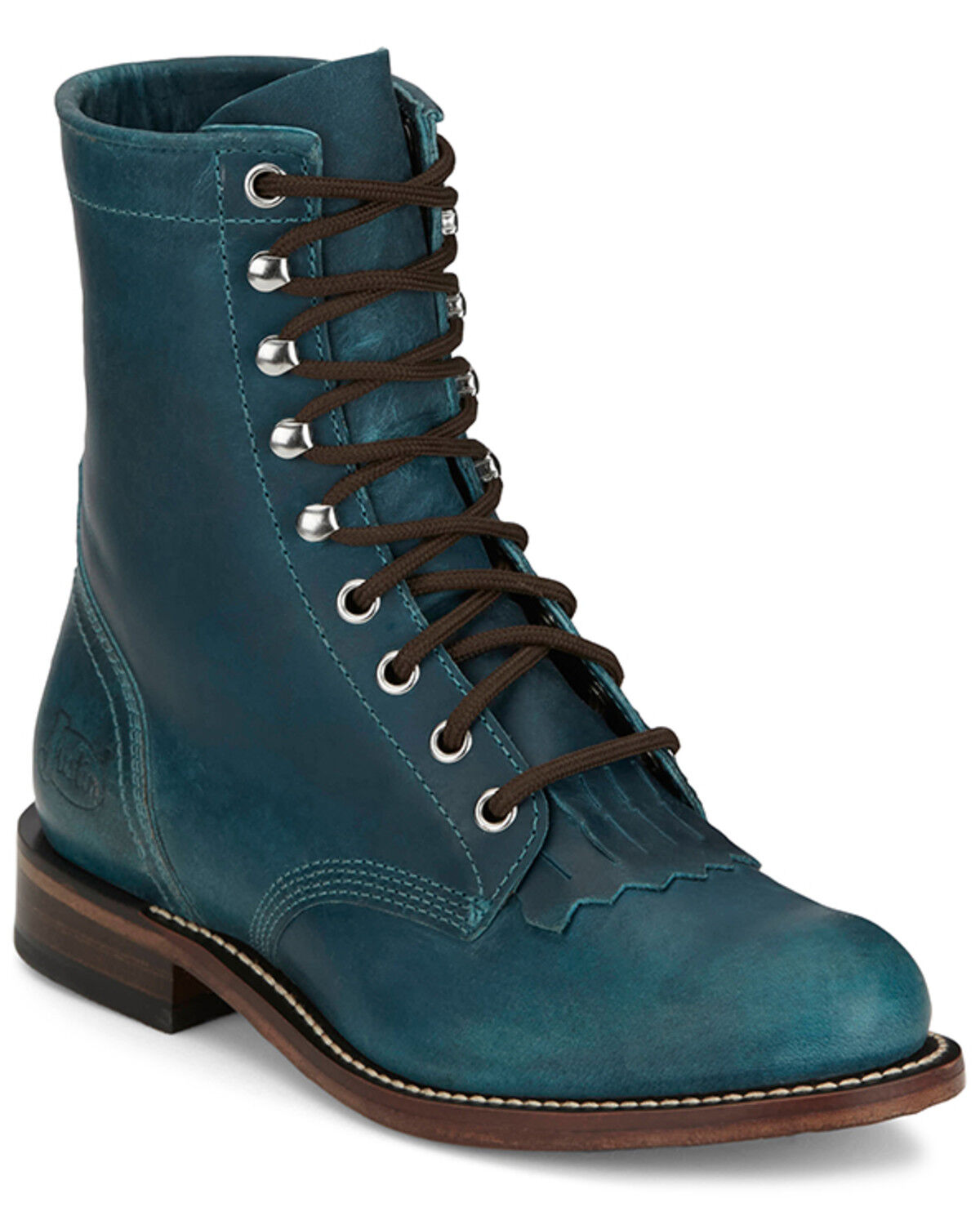 Justin Women's Mclean 7" Lace-Up Roper Boots - Round Toe