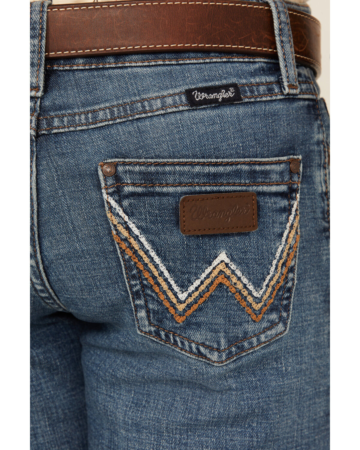 Wrangler Girls' Hanna Dark Wash Bootcut Stretch Denim Jeans