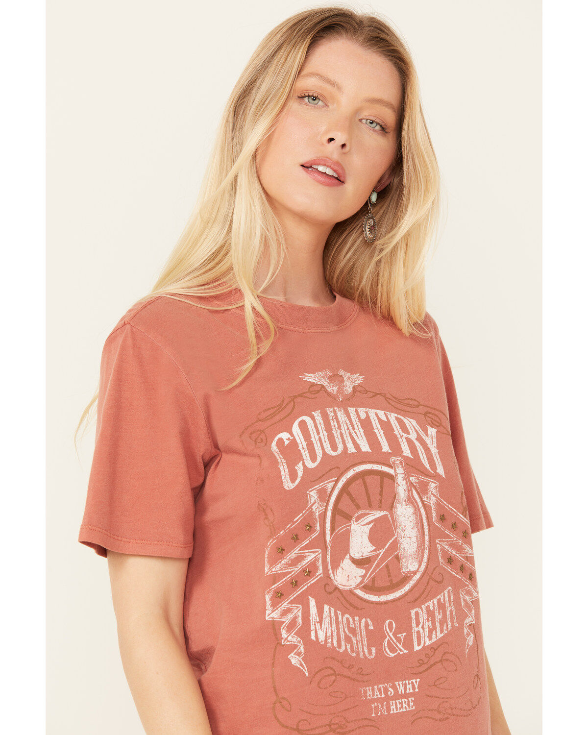 Idyllwind Women's Helen Country Music and Beer Short Sleeve Graphic Tee