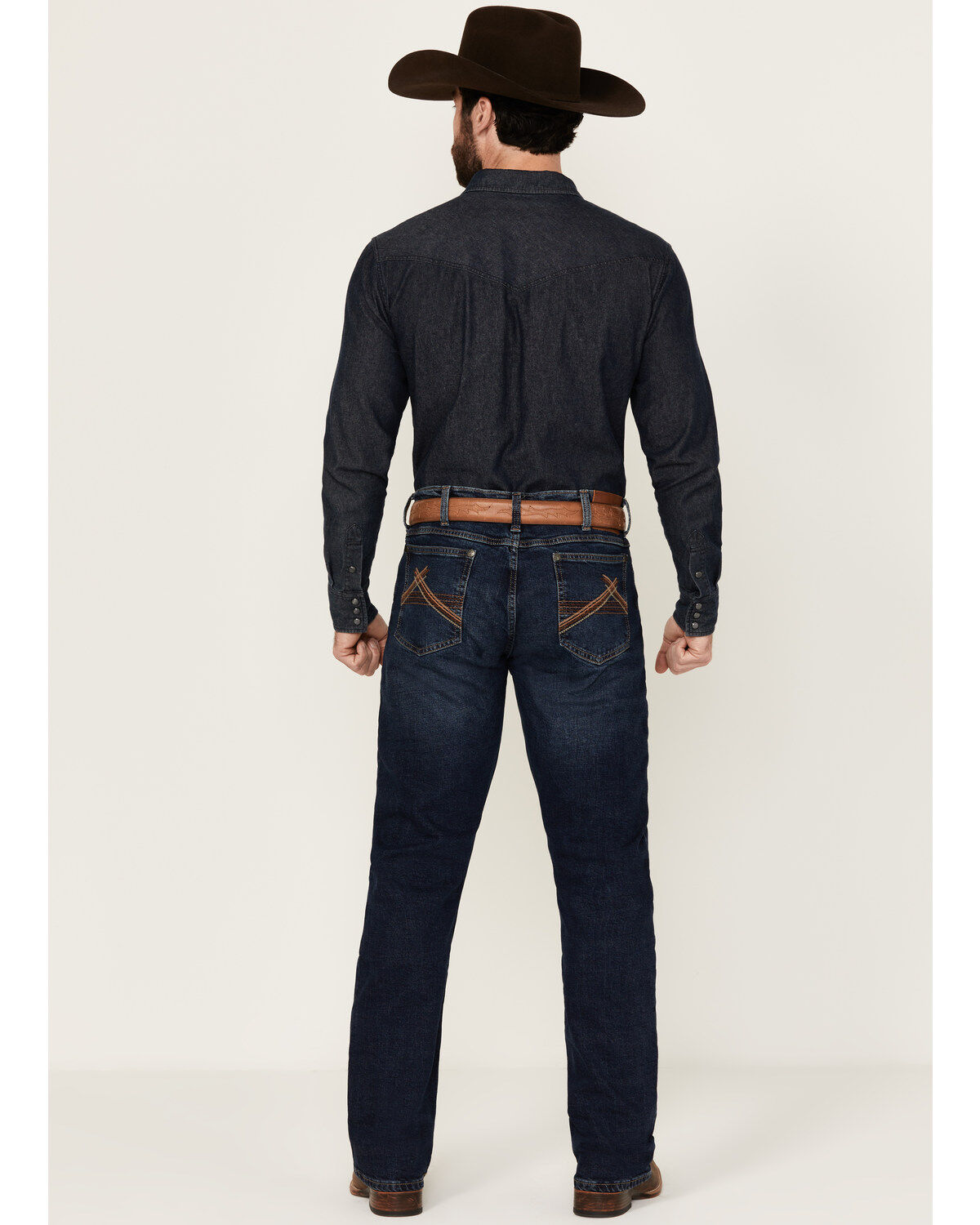 Wrangler 20X Men's Ellison Dark Wash Bootcut Stretch Denim Jeans