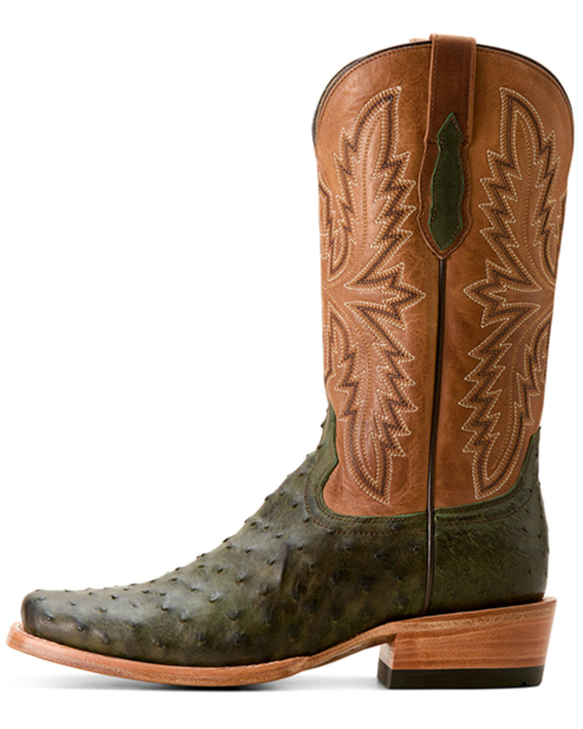 Ariat Men's Futurity Relentless Exotic Ostrich Western Boots - Square Toe
