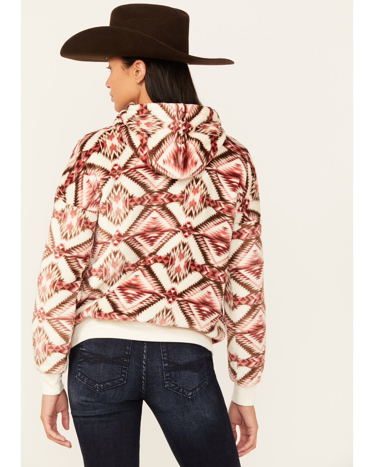 Shyanne Women's Southwestern Print Micro Fleece Hoodie