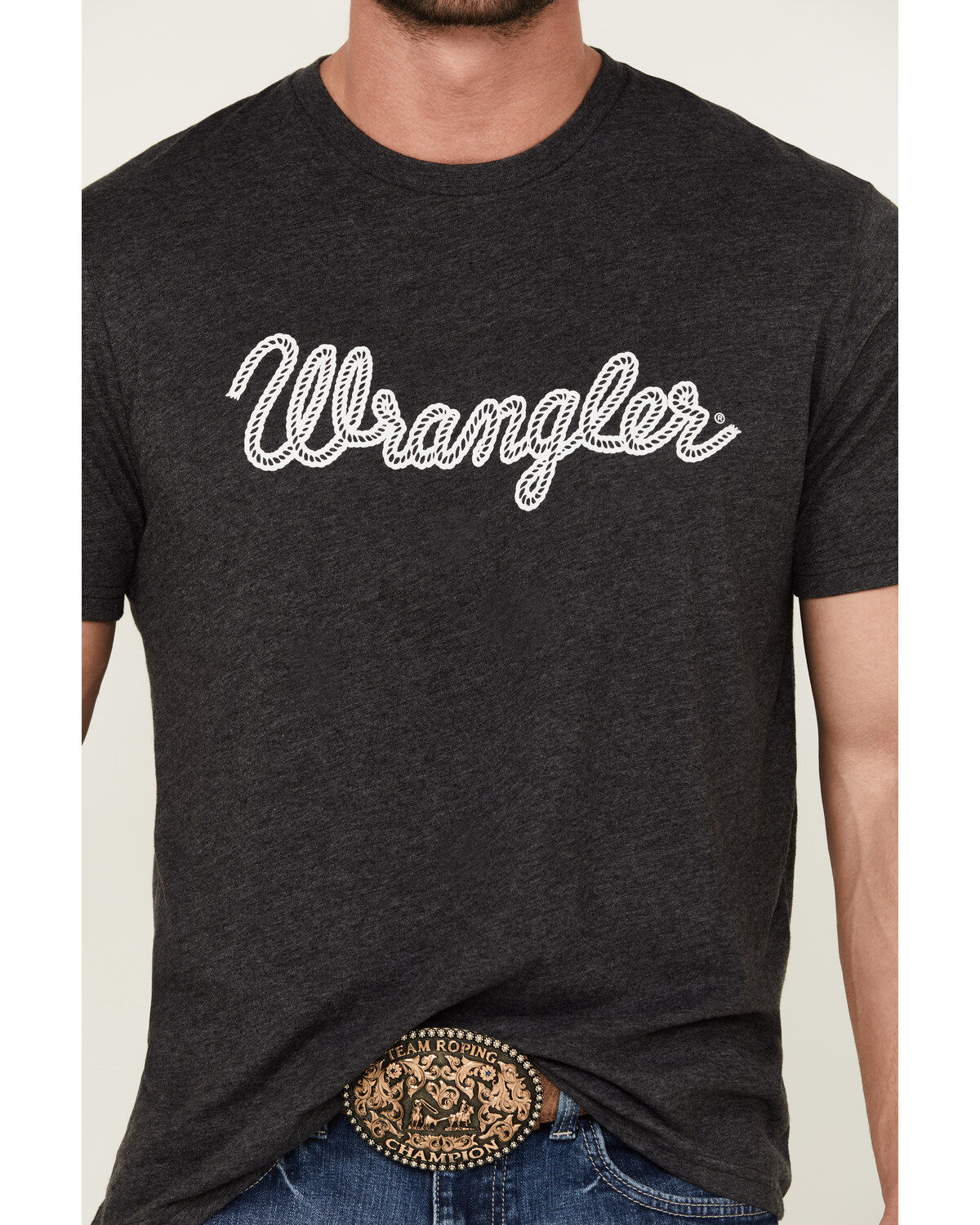 Wrangler Men's Rope Logo Short Sleeve Graphic Print T-Shirt
