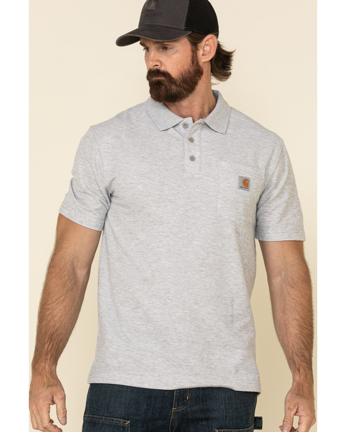 Carhartt Men's Contractors Pocket Short Sleeve Work Polo Shirt