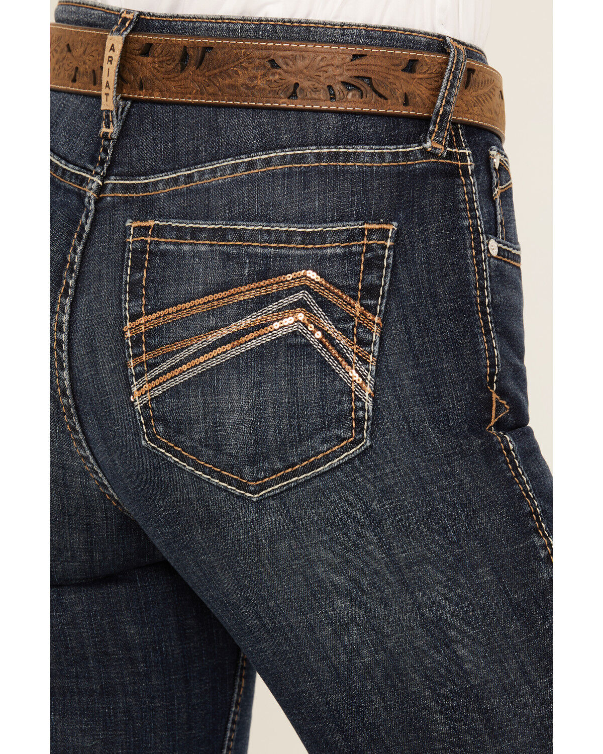 Ariat Women's Kimber Dark Wash High Rise Slim Trouser Stretch Denim Jeans