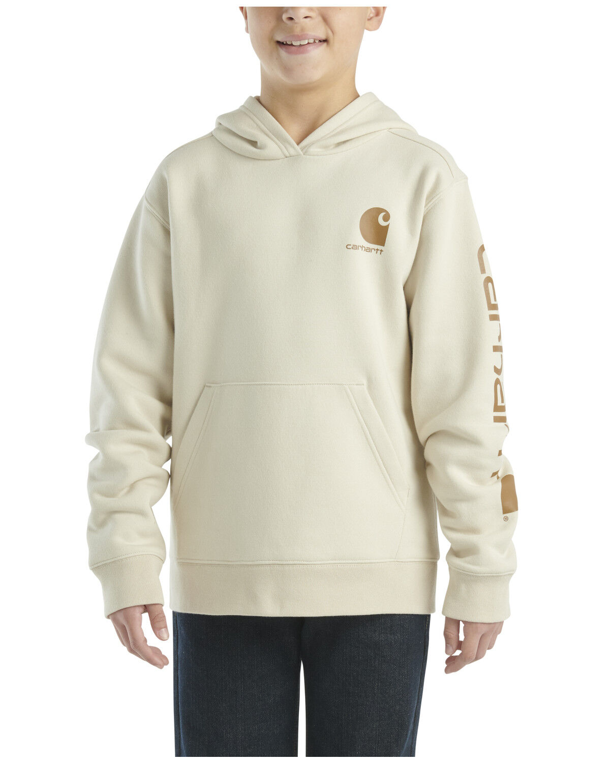 Carhartt Little Boys' Solid Logo Hooded Sweatshirt