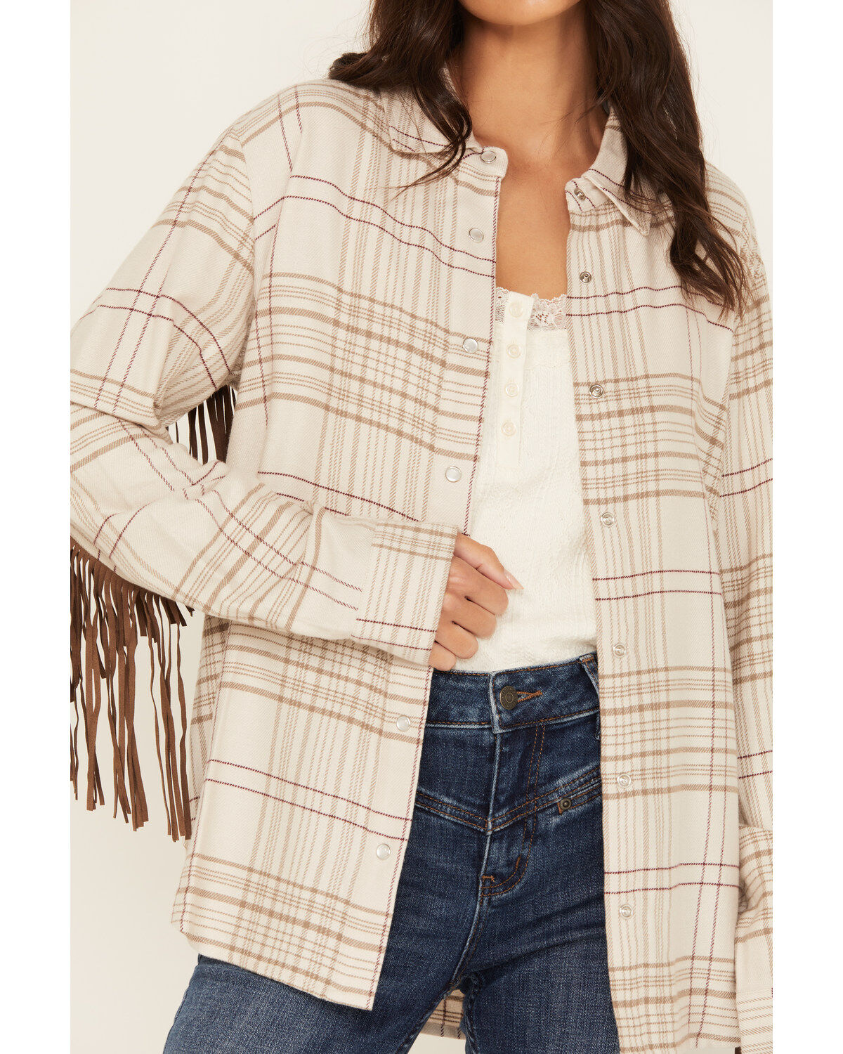 Idyllwind Women's Kingfish Fringe Flannel Shirt