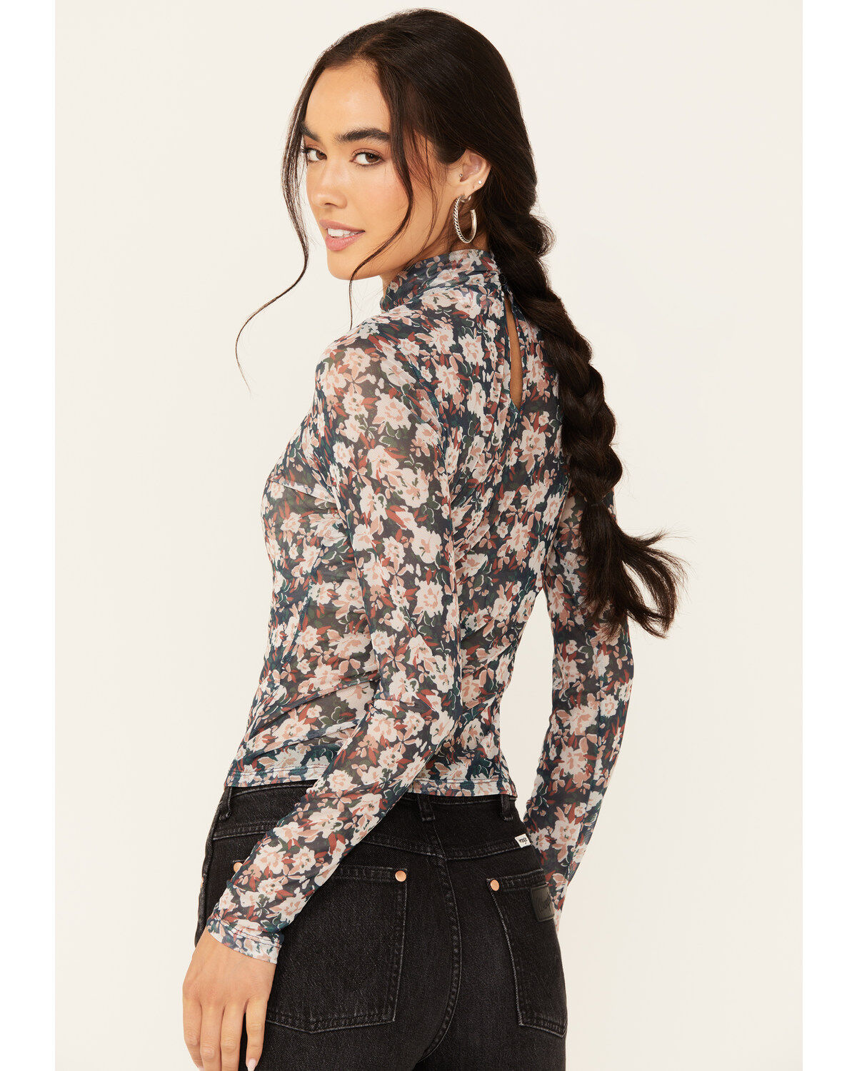 Sadie & Sage Women's Dreamchaser Mock Neck Long Sleeve Top