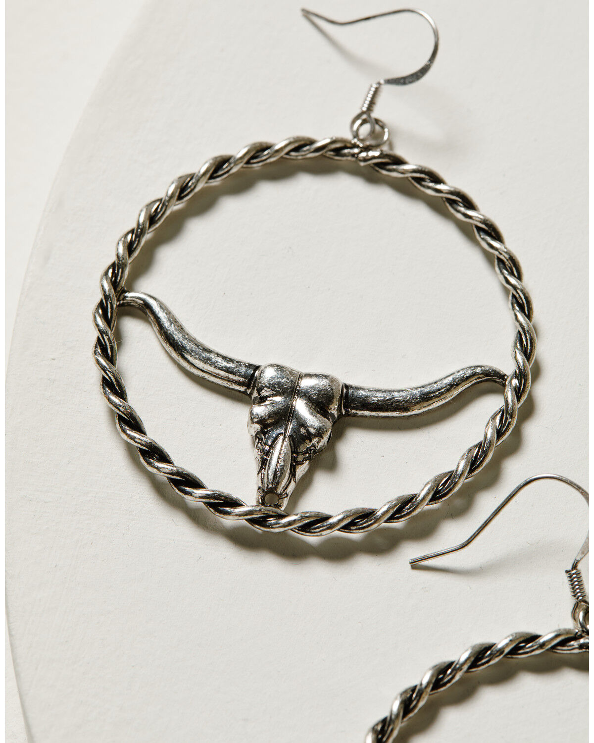 Idyllwind Women's Hillcrest Antique Longhorn Hoop Earrings