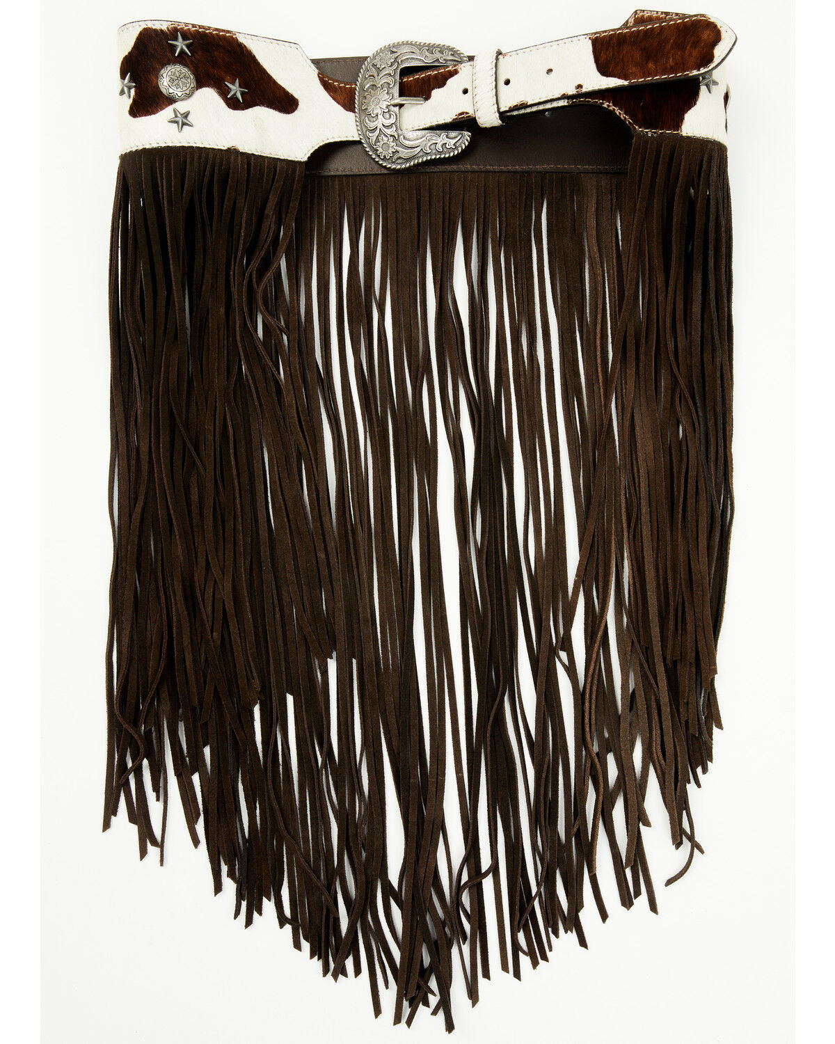 Idyllwind Women's Festival Fringe Hair-On Star Concho Belt