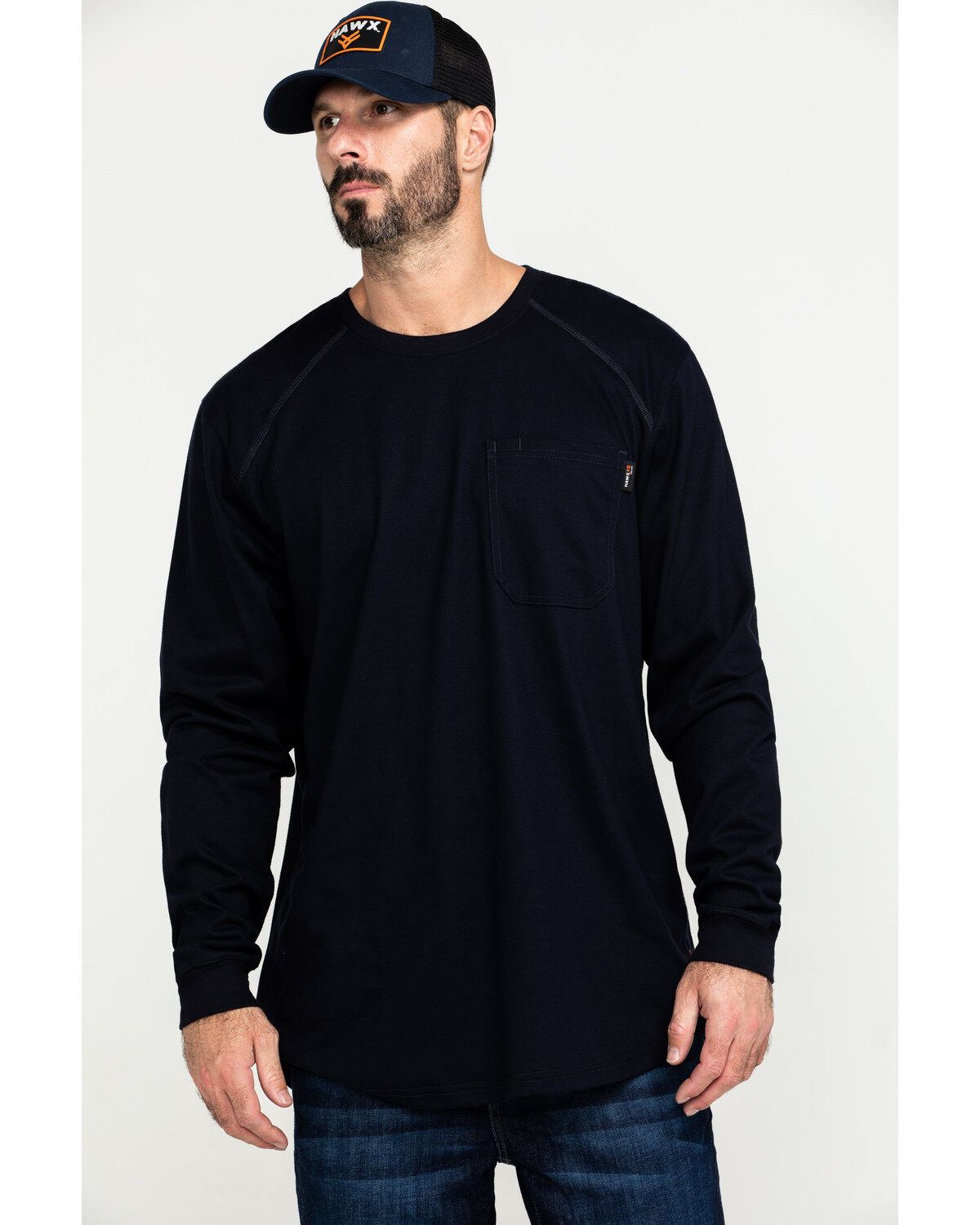 Hawx Men's FR Pocket Long Sleeve Work T-Shirt - Big