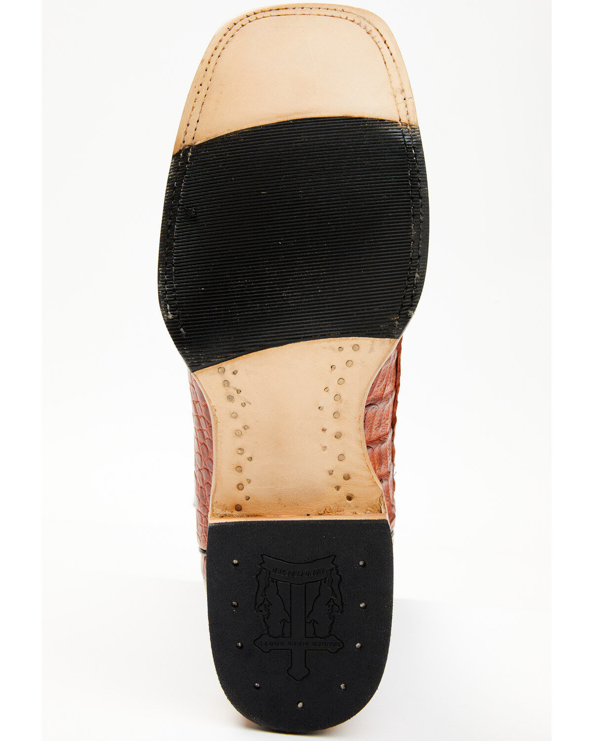 Tanner Mark Men's Exotic Caiman Belly Western Boots - Broad Square Toe