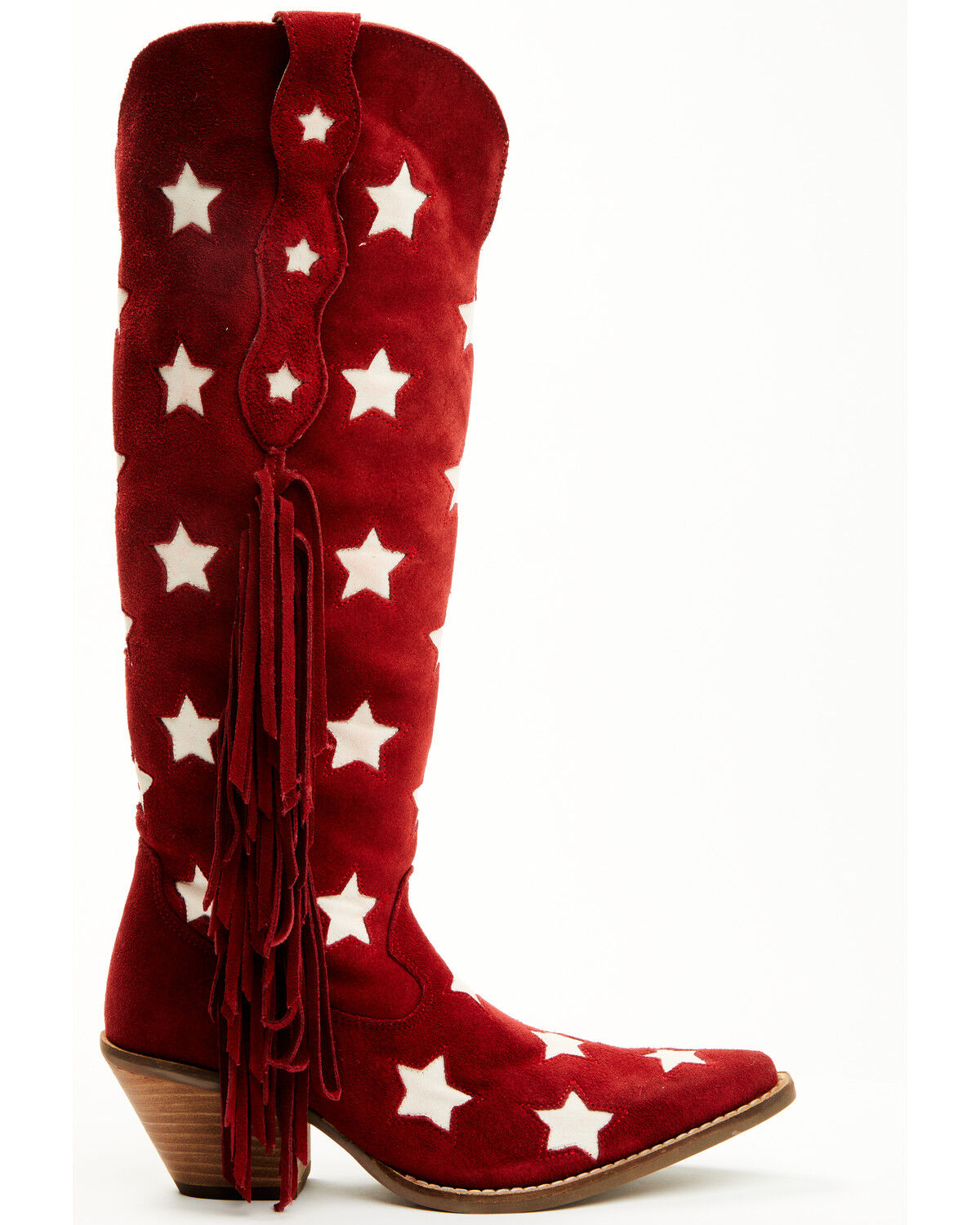 Dingo Women's Super Star Tall Suede Western Boots - Snip Toe