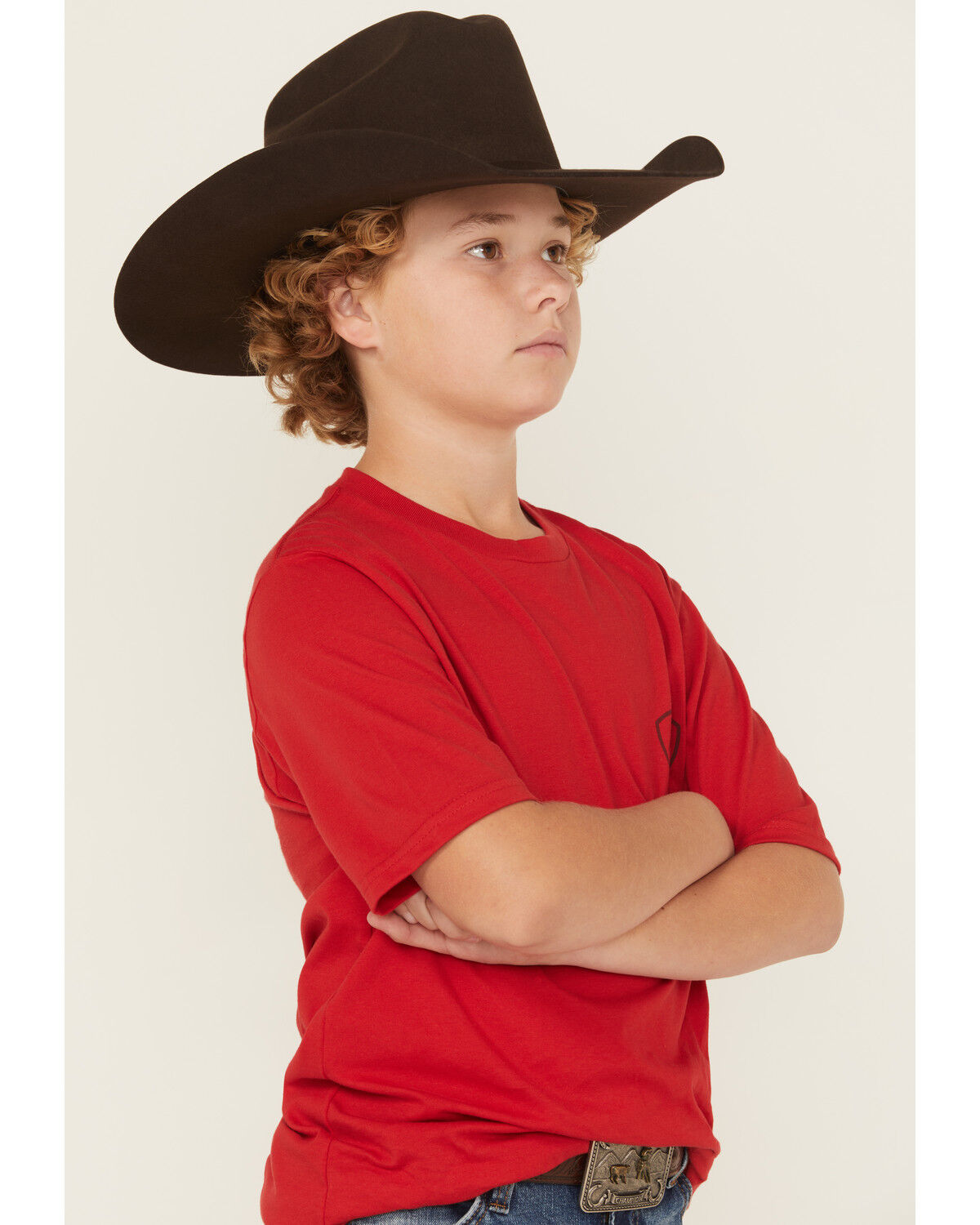 Ariat Boys' Buffalo Flag Short Sleeve Graphic T-Shirt