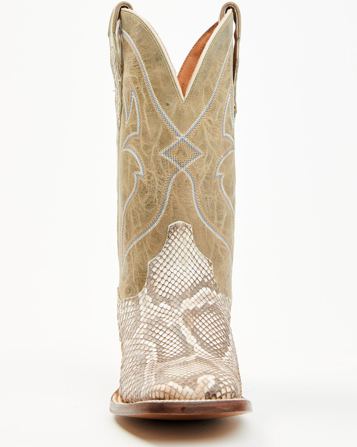 Dan Post Women's Boot Barn Exclusive Exotic Python Western Boots - Broad Square Toe